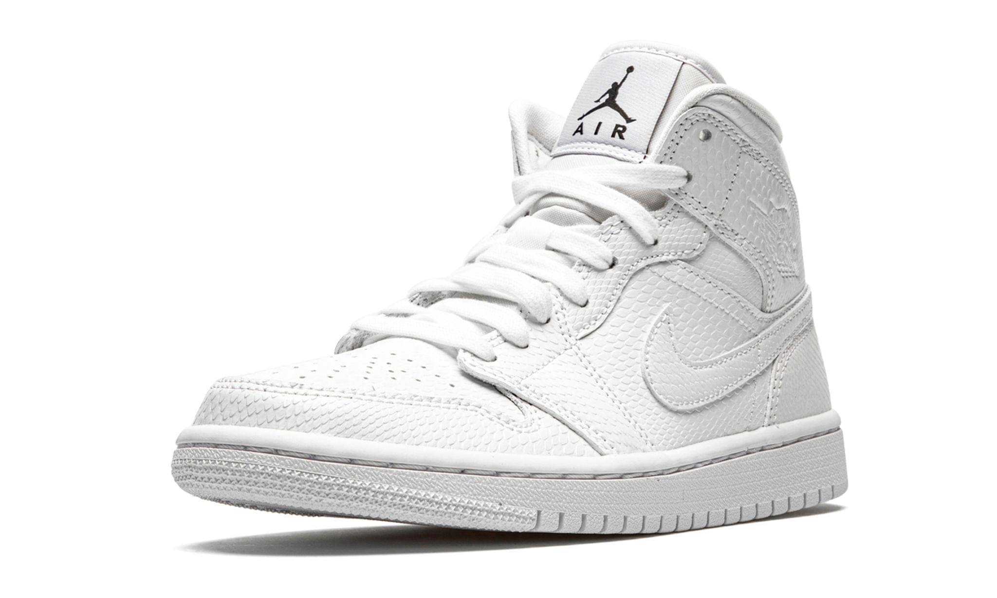 AIR JORDAN 1 MID WHITE SNAKESKIN