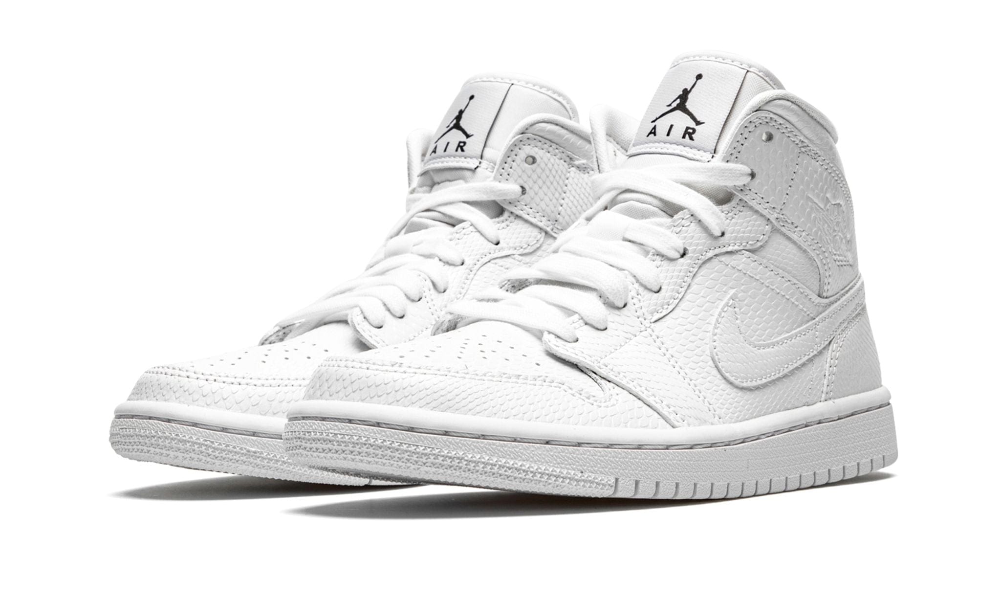 AIR JORDAN 1 MID WHITE SNAKESKIN