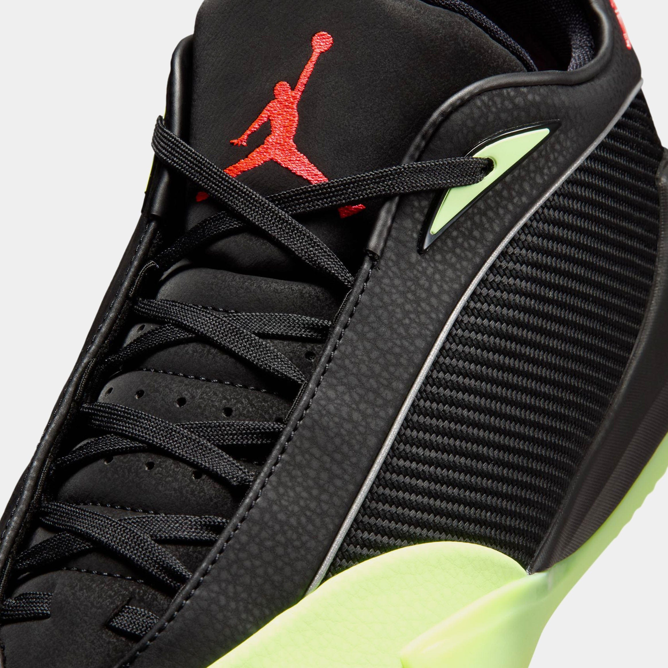 Air Jordan Triangle Mens Basketball Shoes (Black/Infrared 23/Barely Volt)