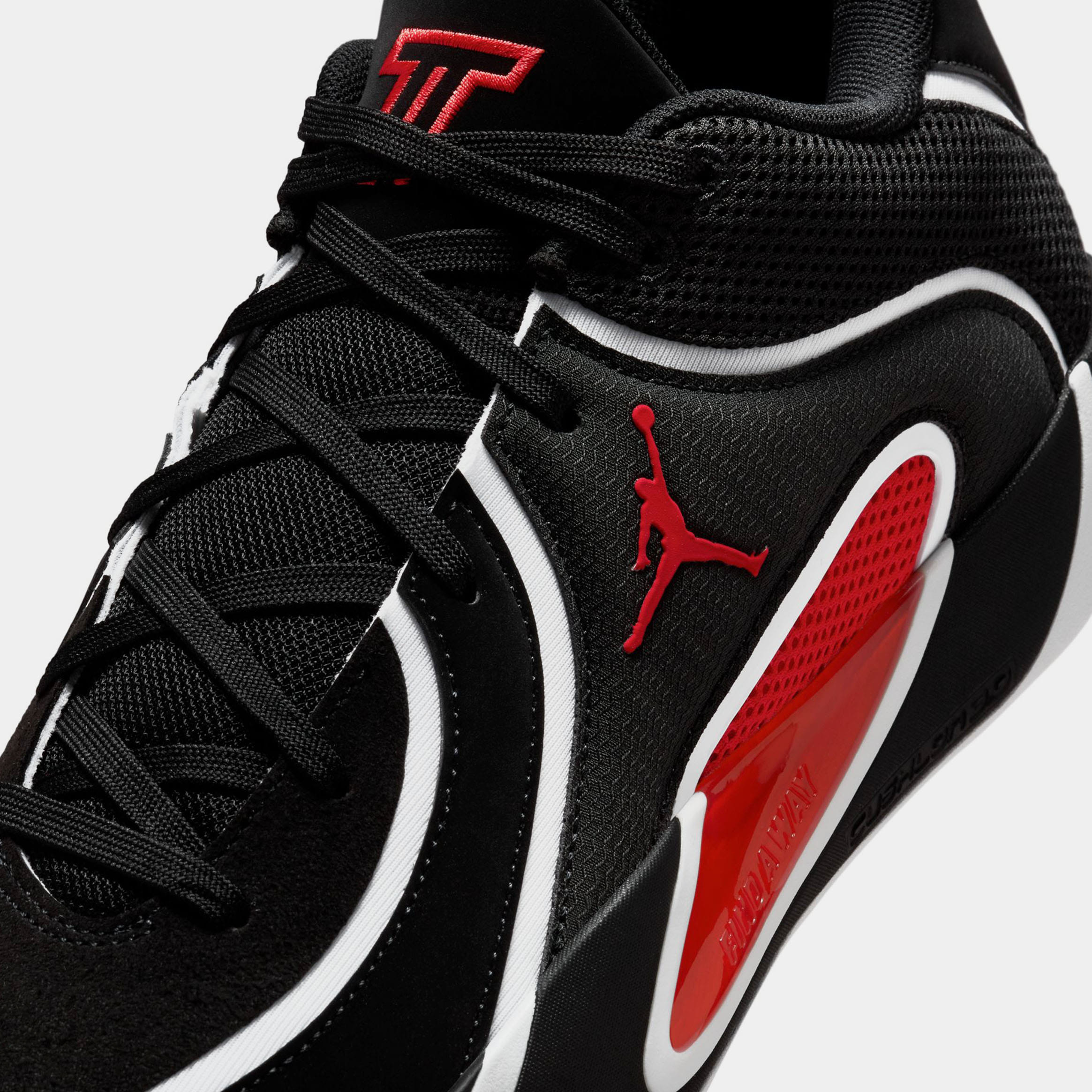 Air Jordan Tatum 4 Mens Basketball Shoes (Black/University Red/White)