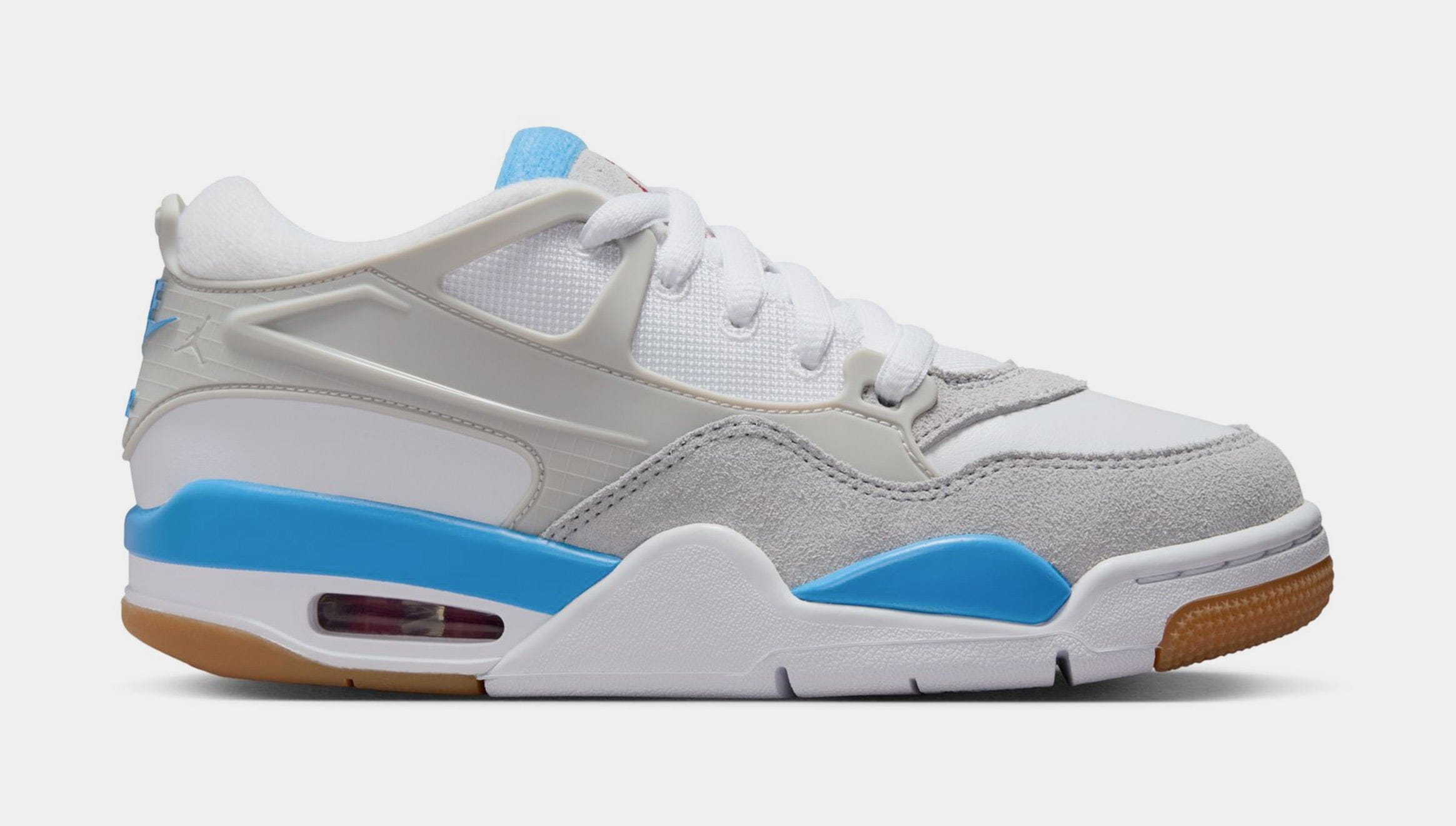 Air Jordan 4 RM Grade School Basketball Shoes (White/Neutral Grey/White)