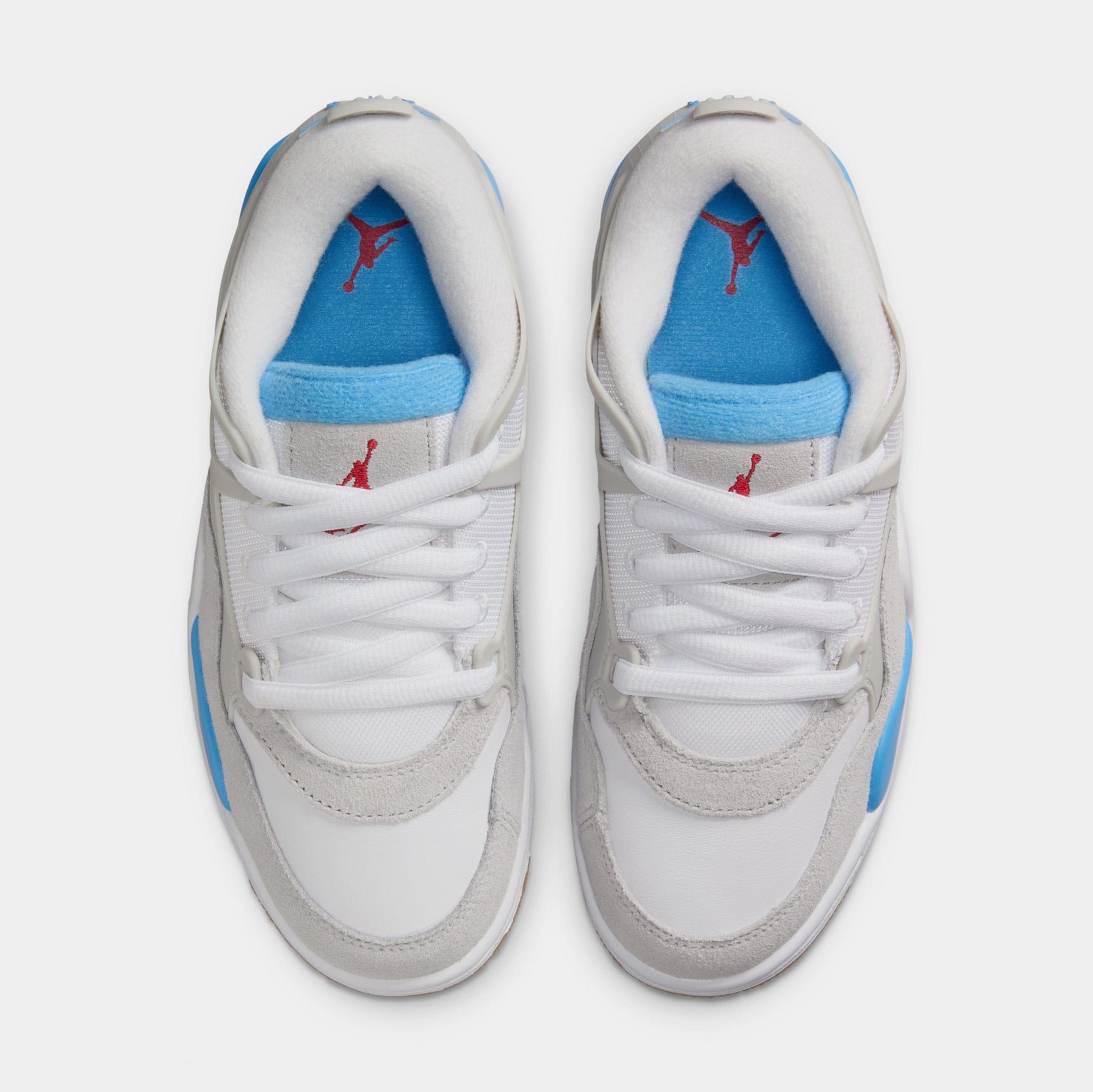 Air Jordan 4 RM Grade School Basketball Shoes (White/Neutral Grey/White)