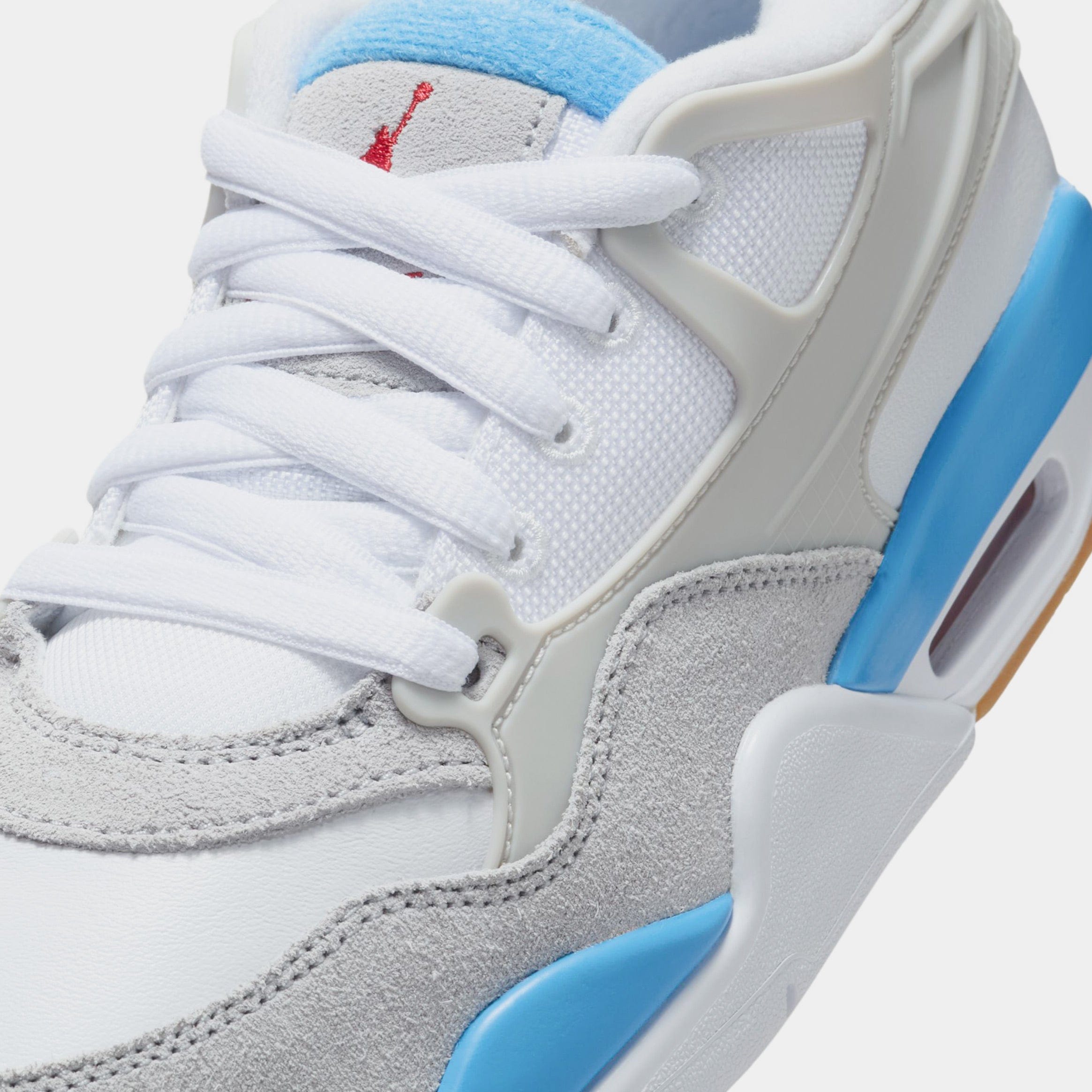 Air Jordan 4 RM Grade School Basketball Shoes (White/Neutral Grey/White)