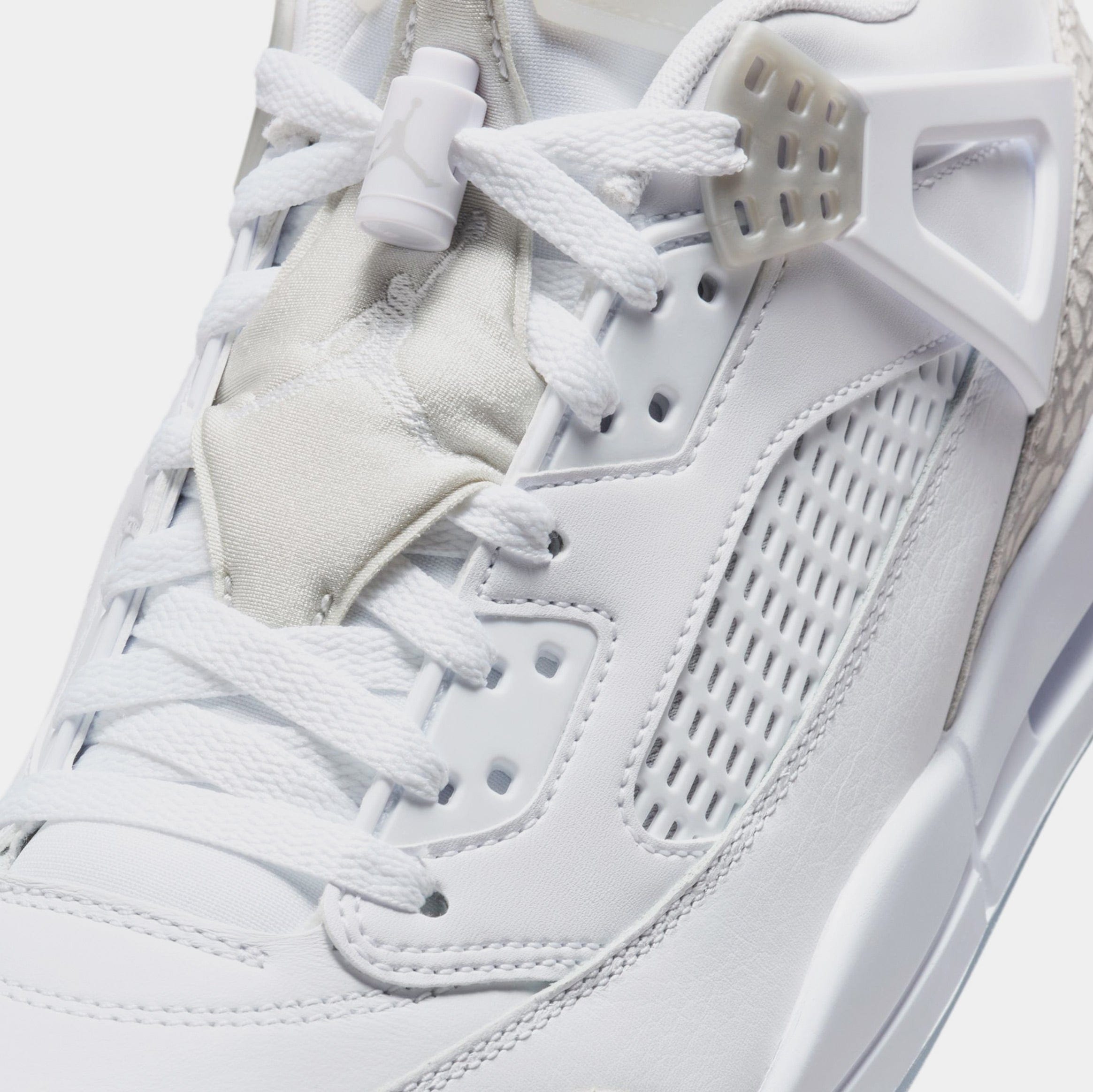 Air Jordan Spizike Low Mens Basketball Shoes (White/Metallic Silver/Barely Blue/Neutral Grey)
