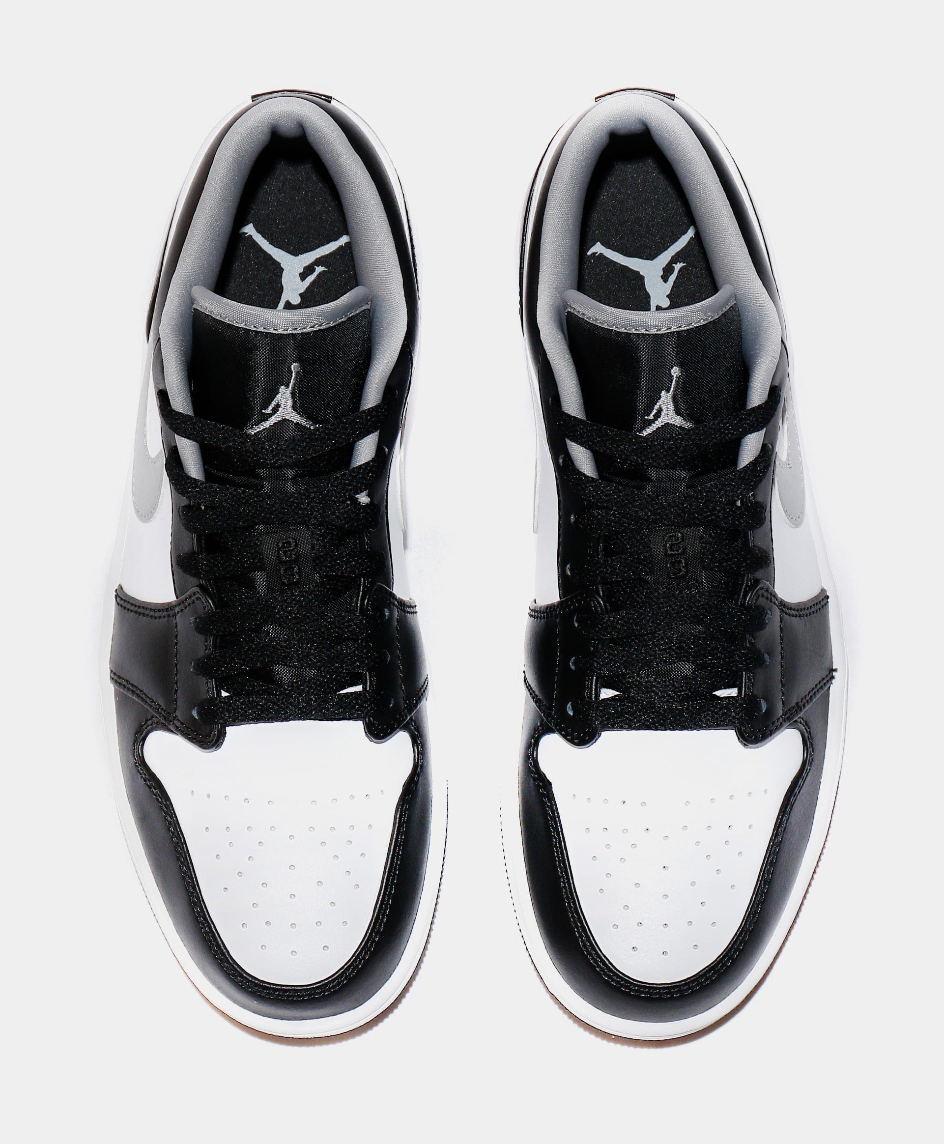 Air Jordan 1 Low Mens Lifestyle Shoes (Black/White/Particle Grey)