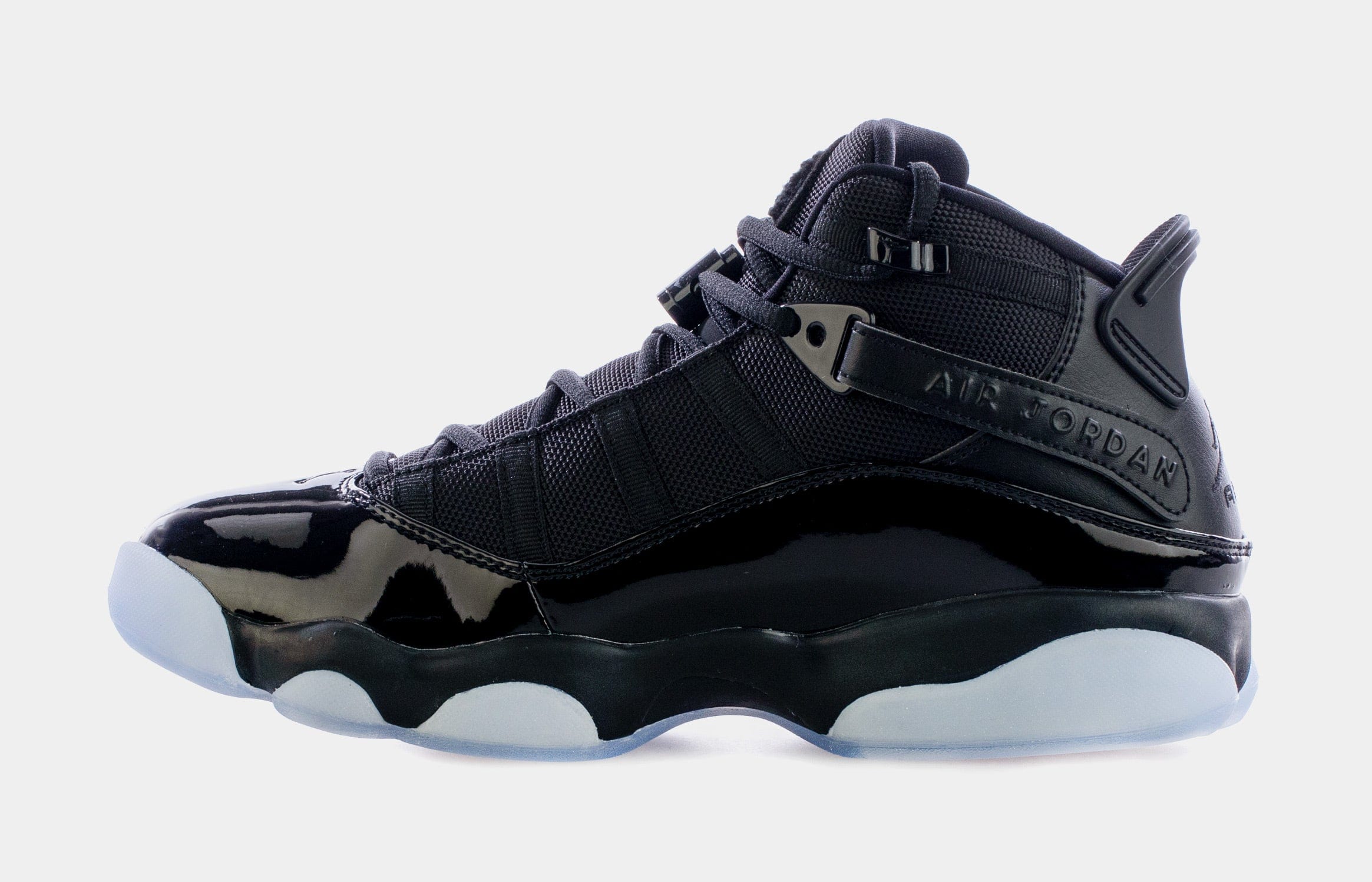 Air Jordan 6 Rings Mens Basketball Shoes (Black/White)
