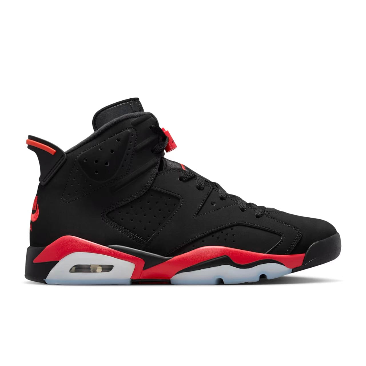 Air Jordan Jordan 6 Infrared Salesman Black and Light Crimson