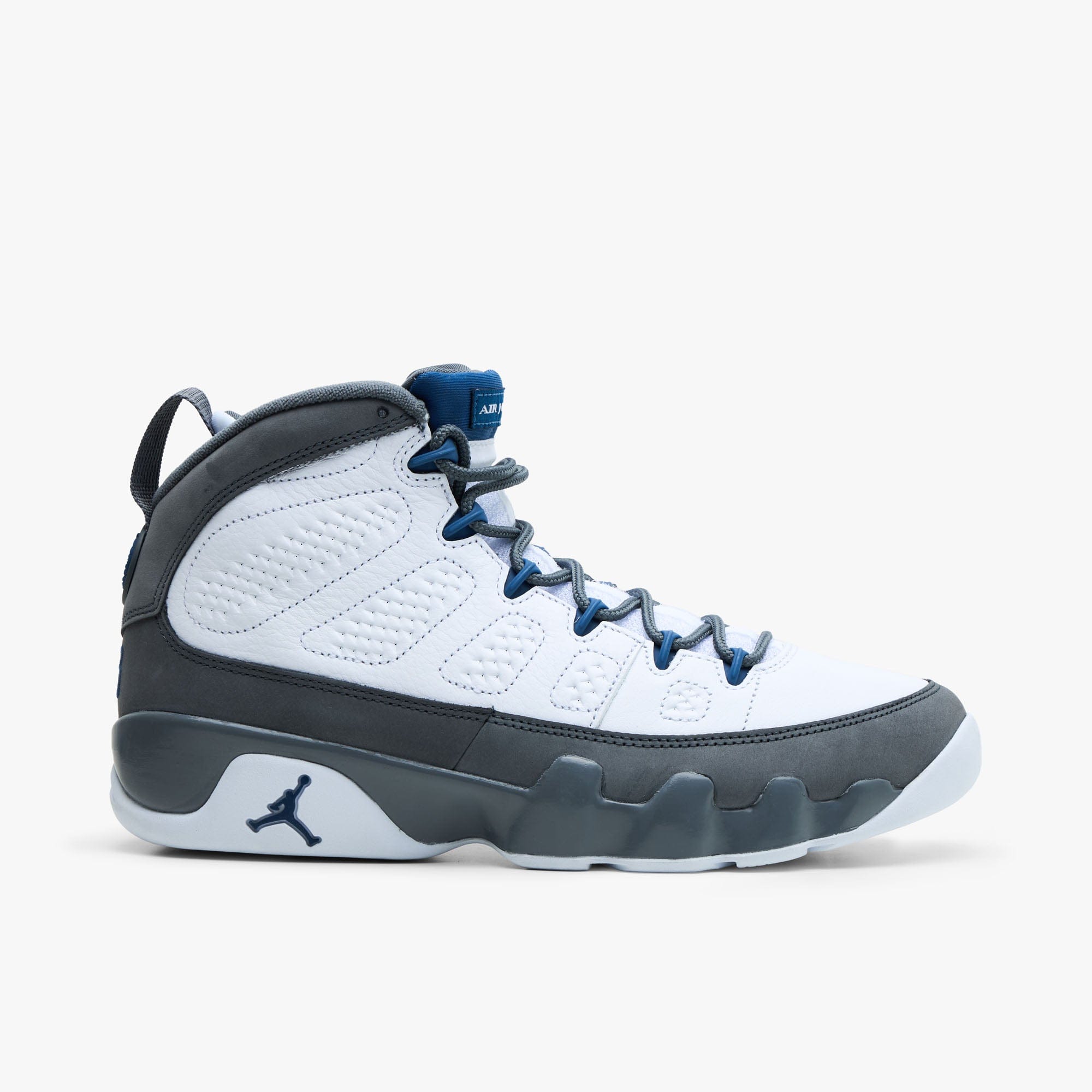 Air Jordan Jordan 9 Retro White / French Blue - Flint Grey