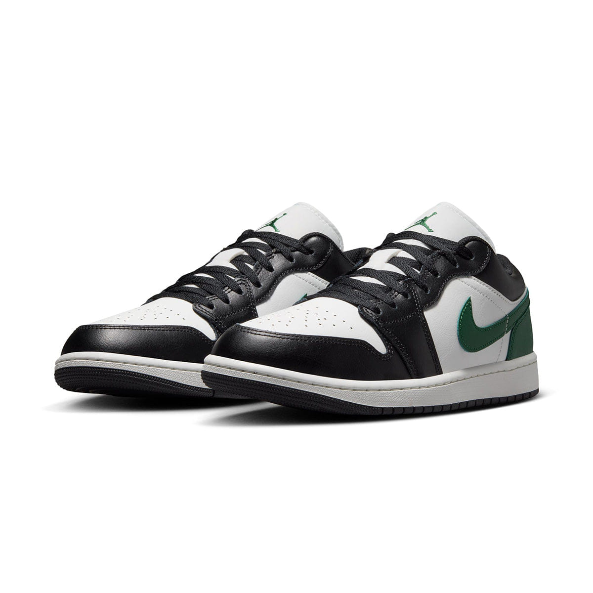 Air Jordan 1 Low BLACK/SUMMIT WHITE/GORGE GREEN