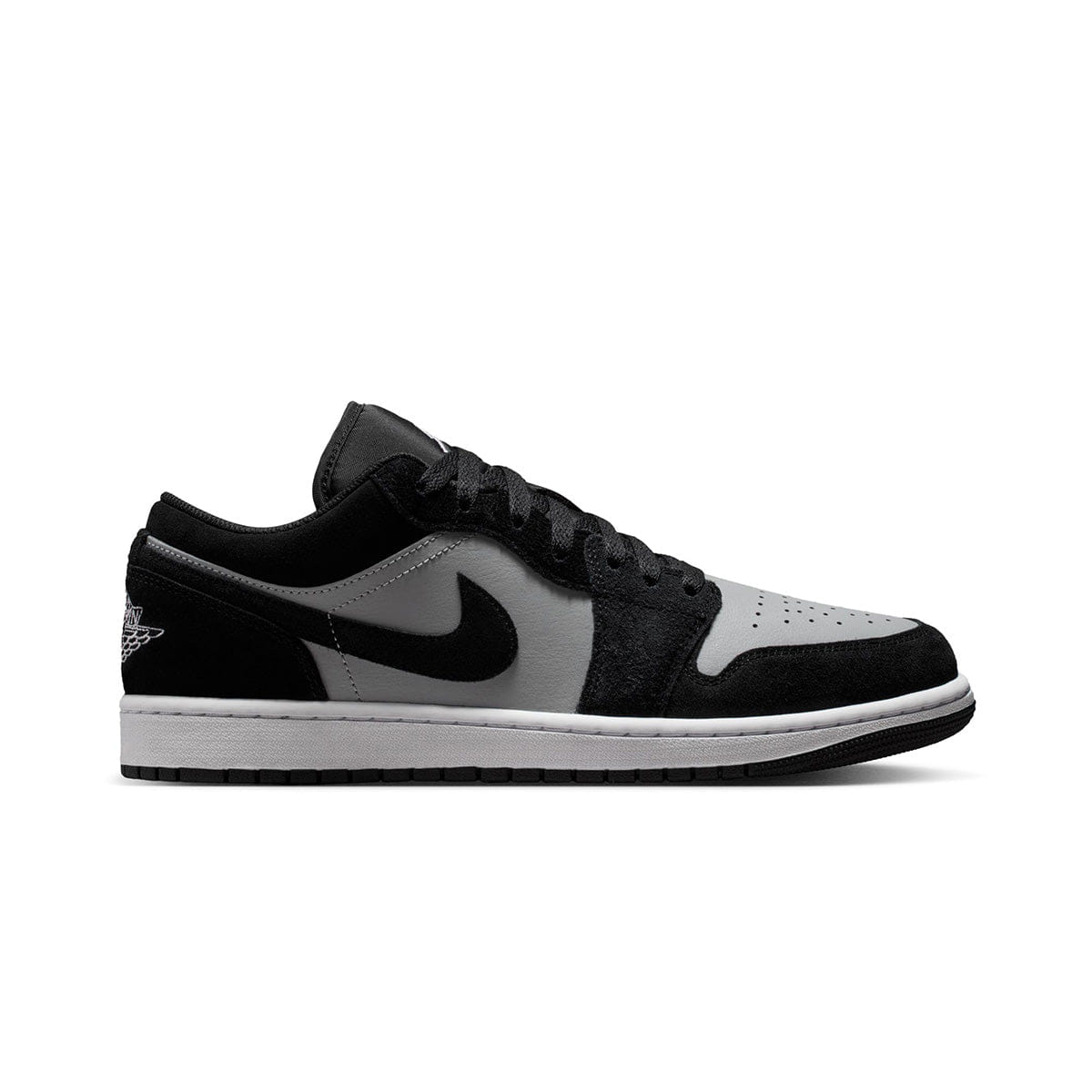 Air Jordan 1 Low BLACK/WHITE/LT SMOKE GREY
