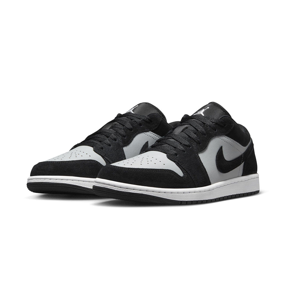 Air Jordan 1 Low BLACK/WHITE/LT SMOKE GREY