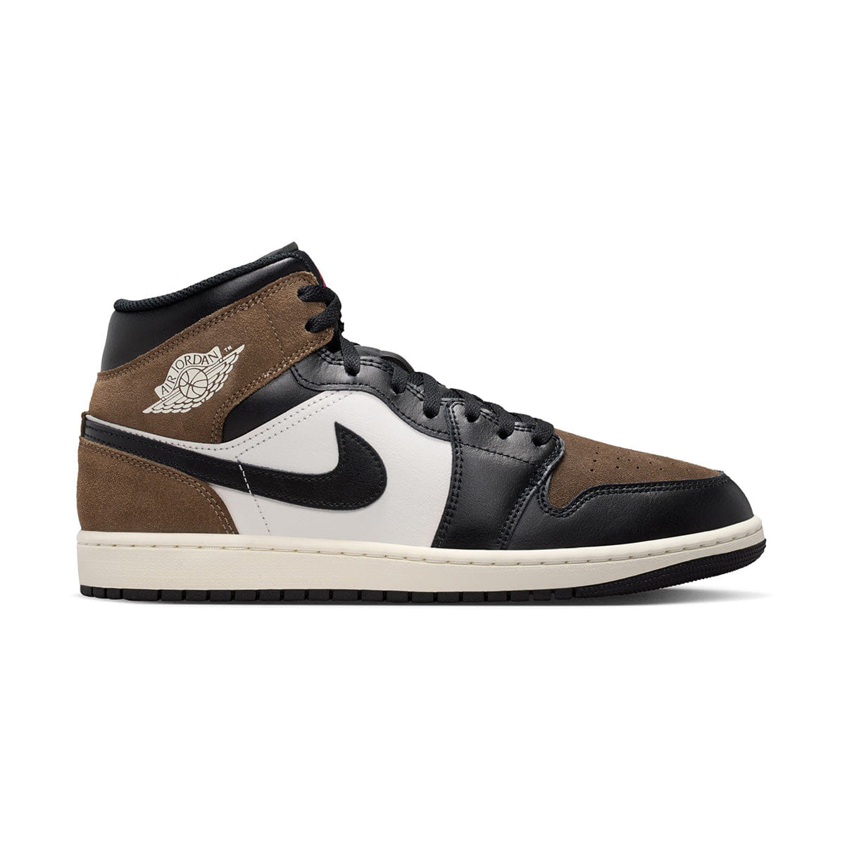Air Jordan 1 Mid BLACK/PHANTOM/PALOMINO/UNIVERSITY RED