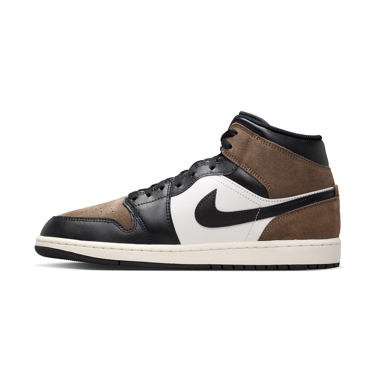 Air Jordan 1 Mid BLACK/PHANTOM/PALOMINO/UNIVERSITY RED