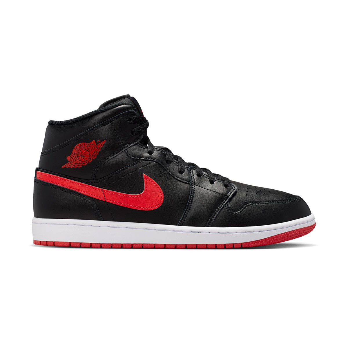 Air Jordan 1 Mid BLACK/UNIVERSITY RED/WHITE