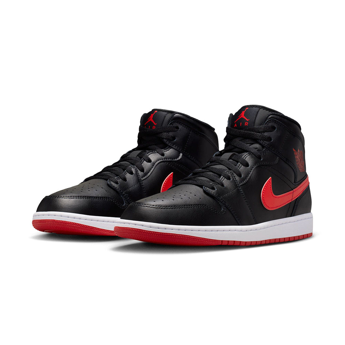 Air Jordan 1 Mid BLACK/UNIVERSITY RED/WHITE