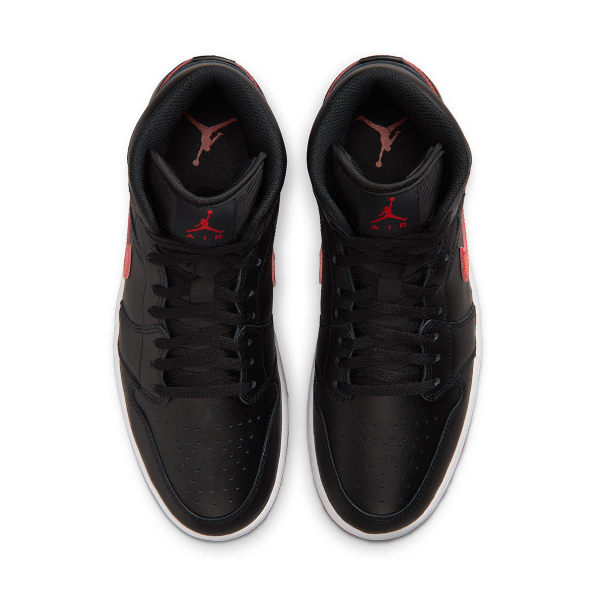 Air Jordan 1 Mid BLACK/UNIVERSITY RED/WHITE