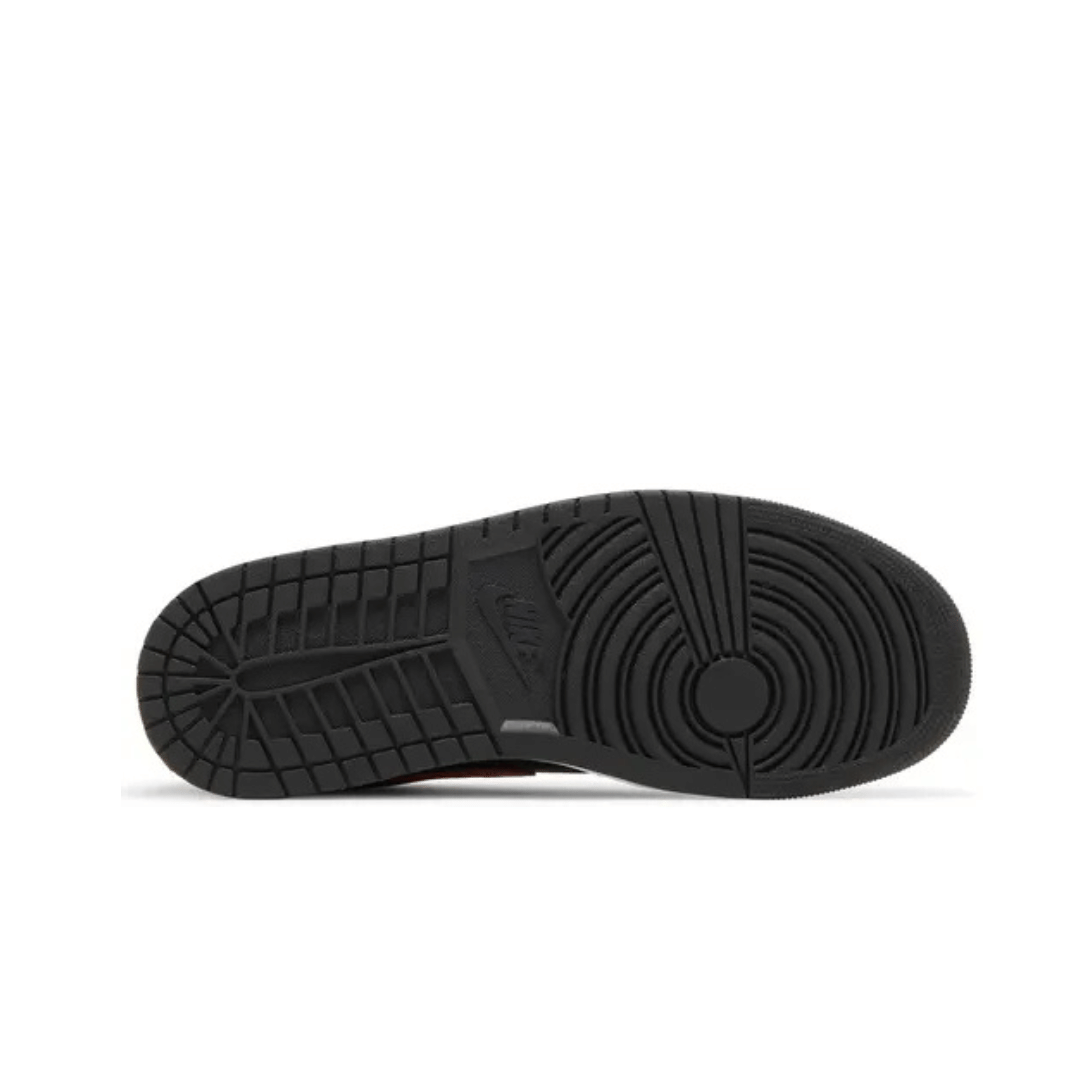 Air Jordan 1 Low Black Fire Red White / White Toe