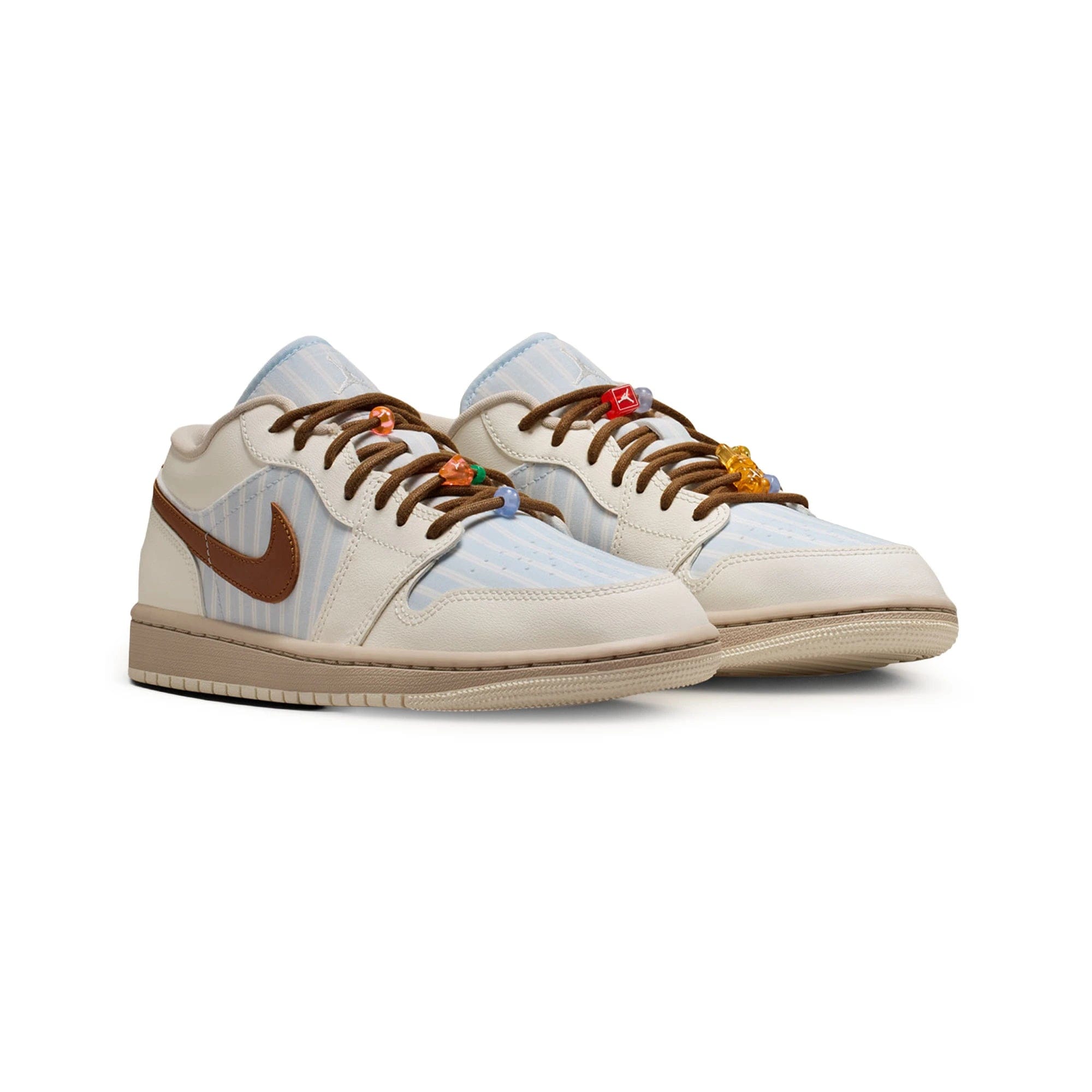 Air Jordan 1 Low Pinstripe Pack Hydrogen Blue Cream Women's (2026)