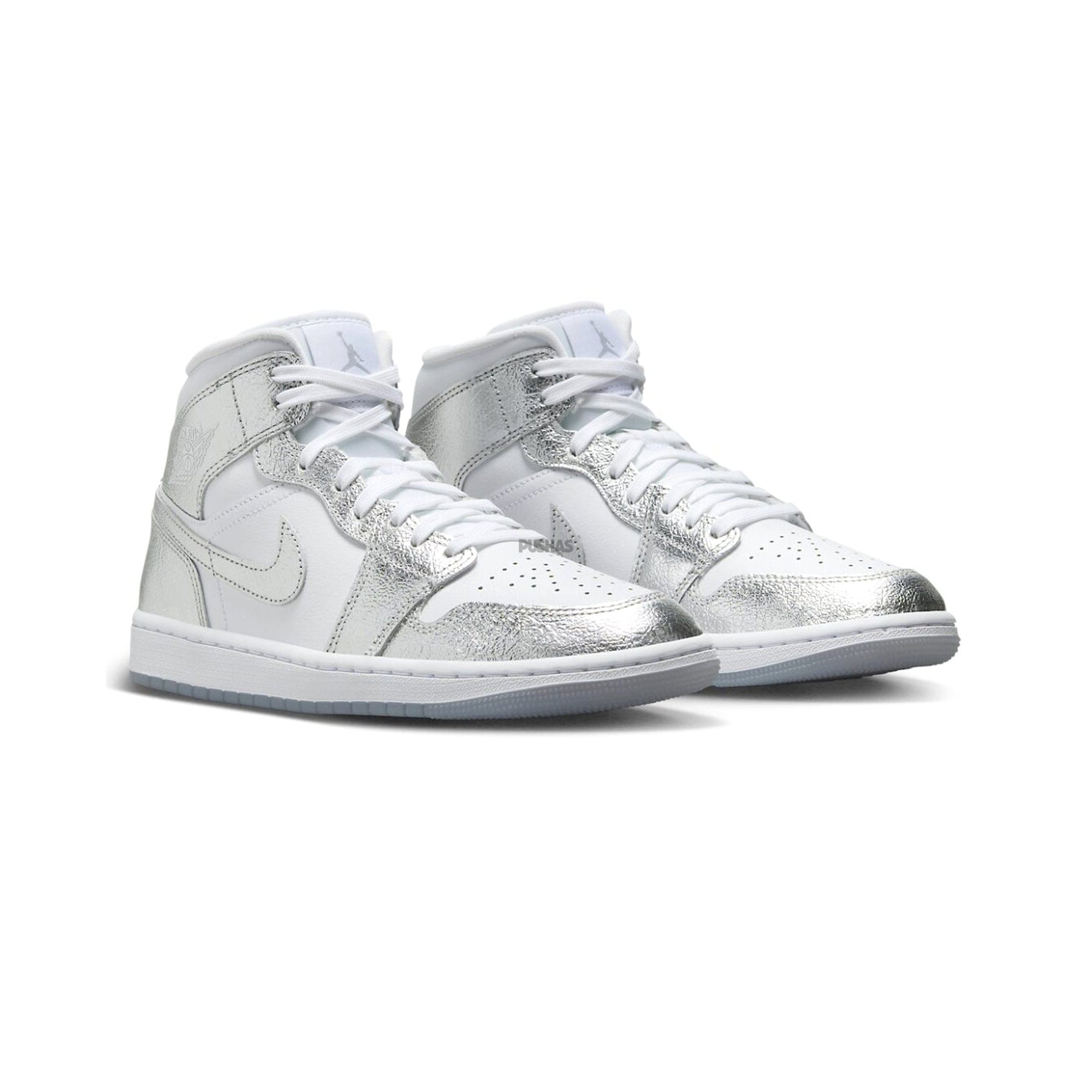 Air Jordan 1 Mid SE Metallic Silver Women's