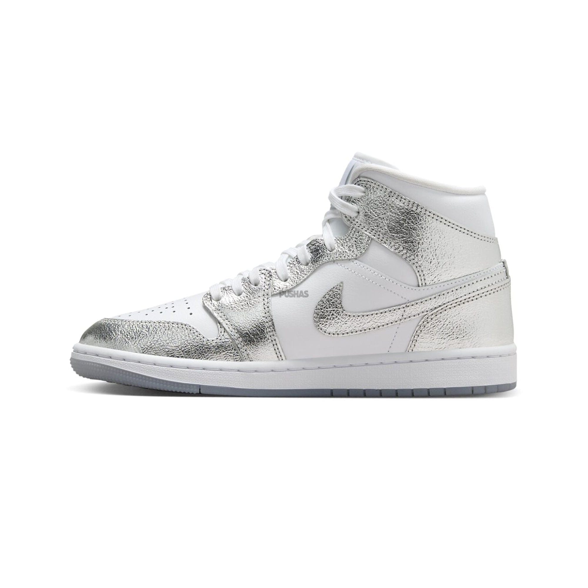 Air Jordan 1 Mid SE Metallic Silver Women's