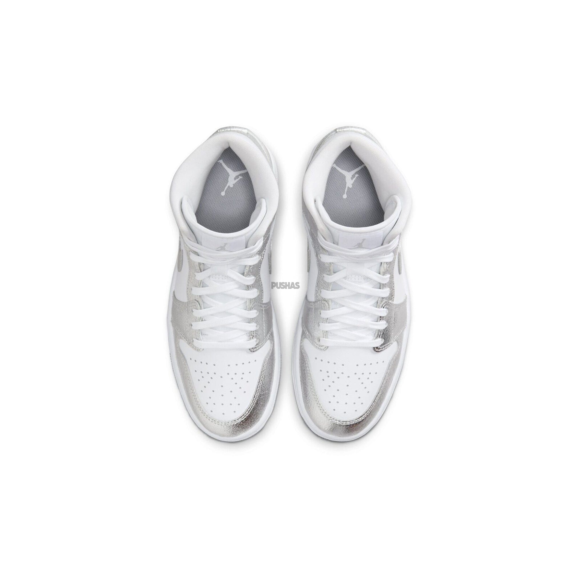 Air Jordan 1 Mid SE Metallic Silver Women's