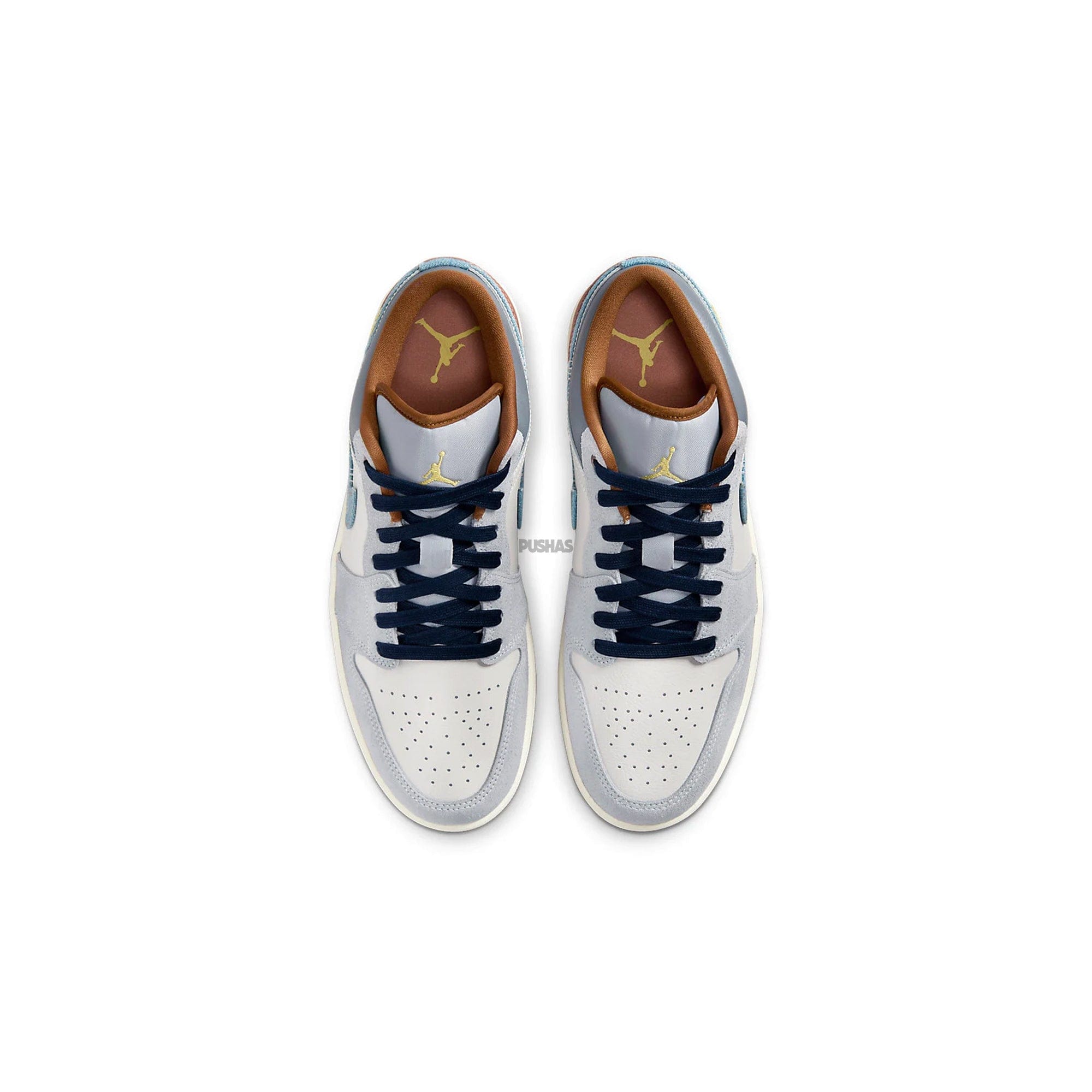 Air Jordan 1 Low SE Phantom Repaired Denim Swoosh (2024)