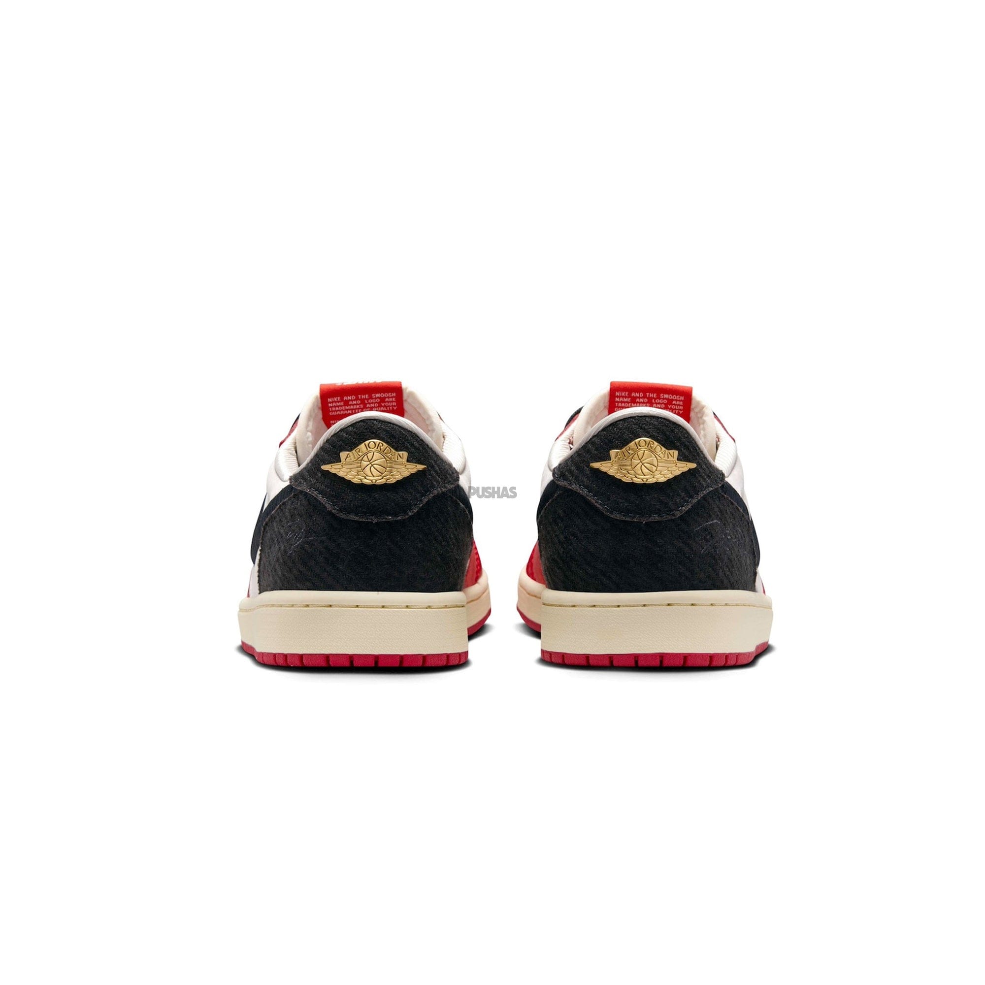 Air Jordan 1 Low OG x Trophy Room Sail/Black/Varsity Red (2024)