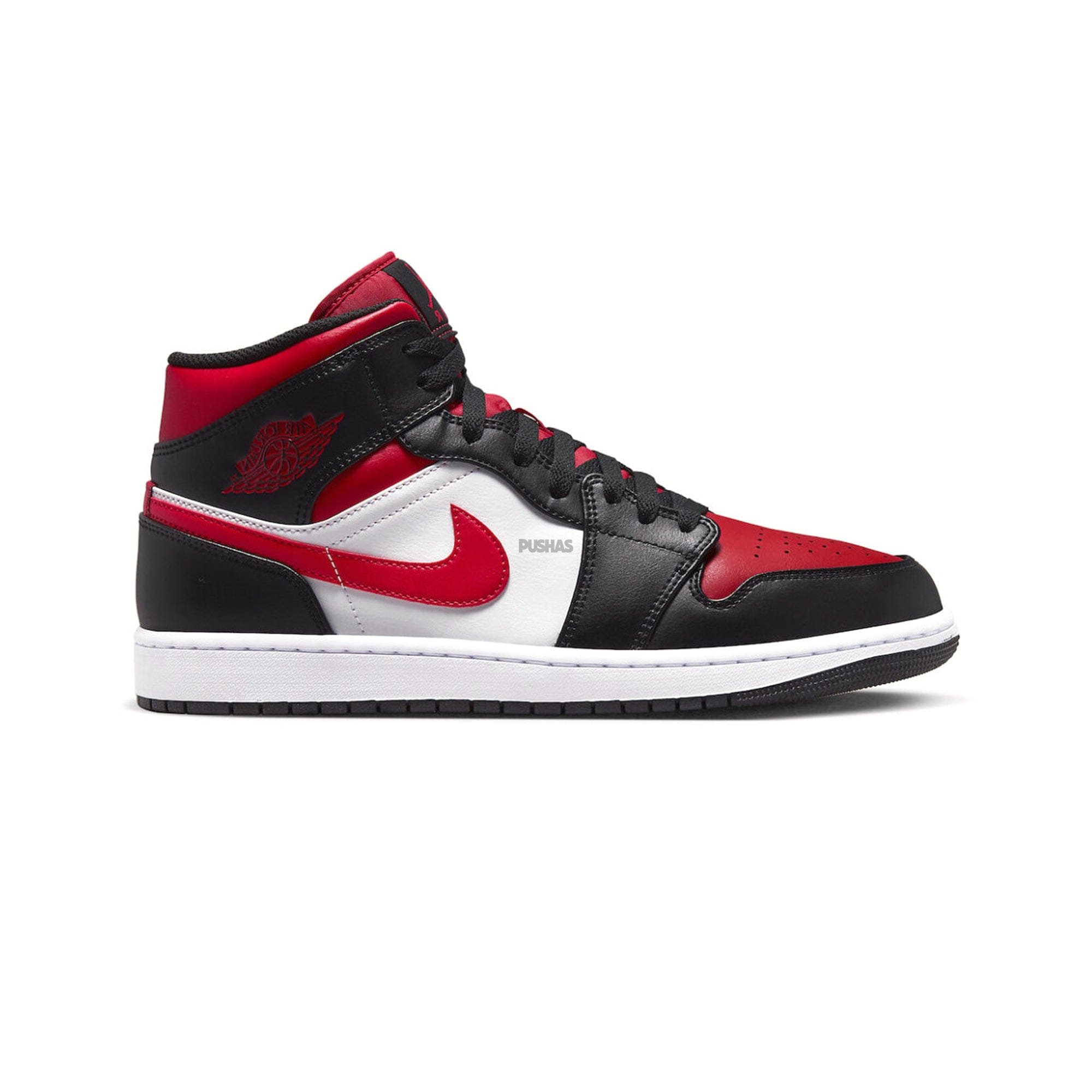 Air Jordan 1 Mid White Black Red (2022)