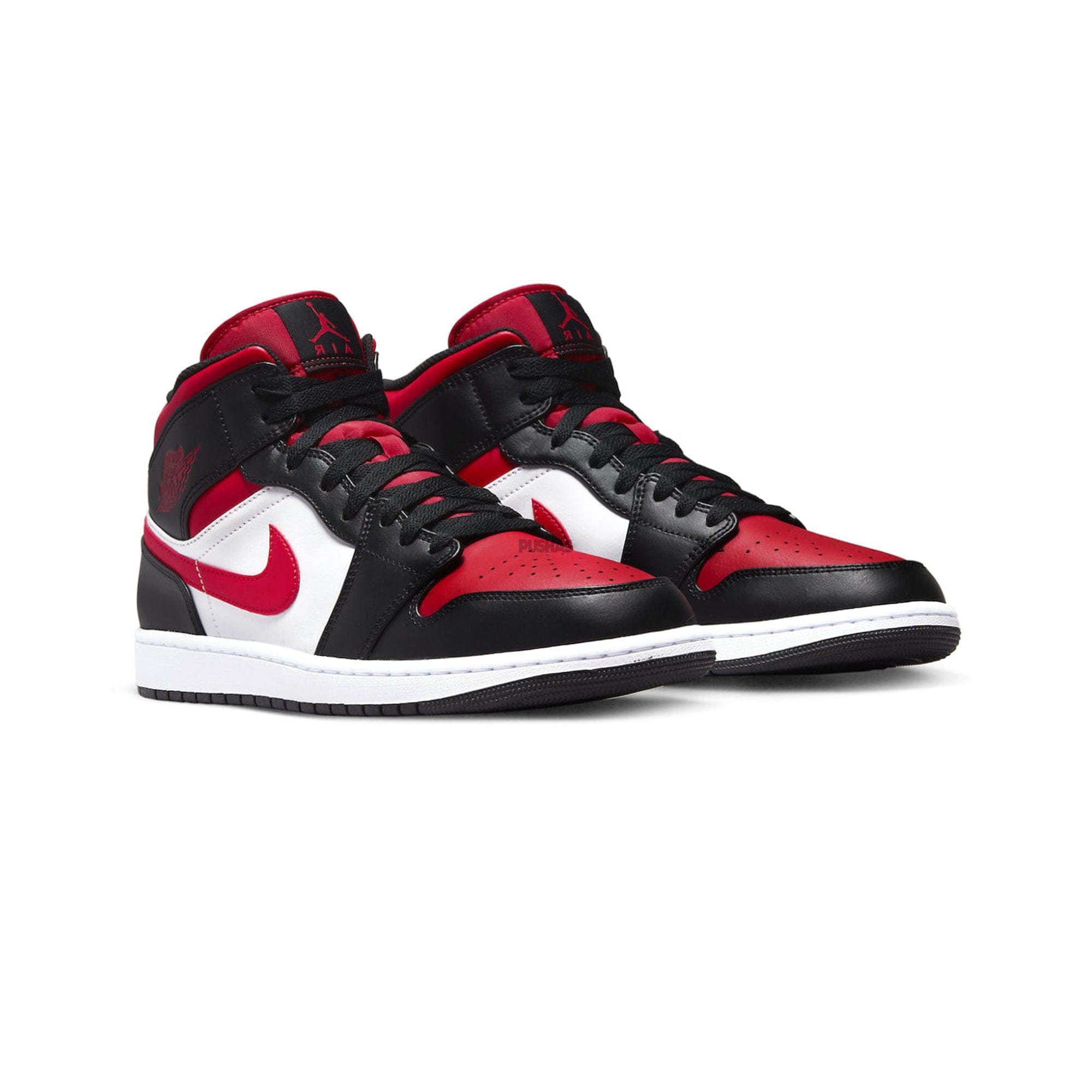 Air Jordan 1 Mid White Black Red (2022)