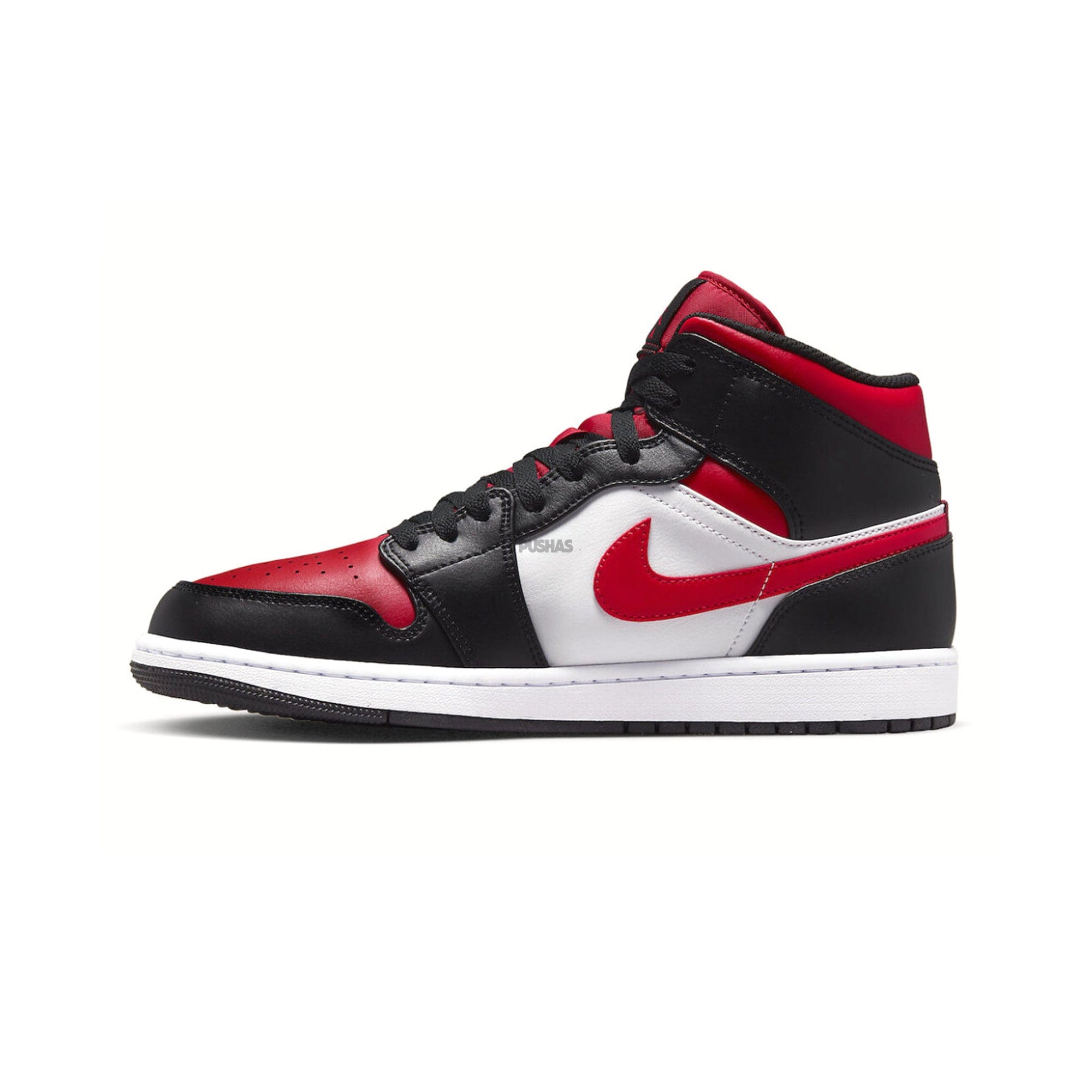 Air Jordan 1 Mid White Black Red (2022)