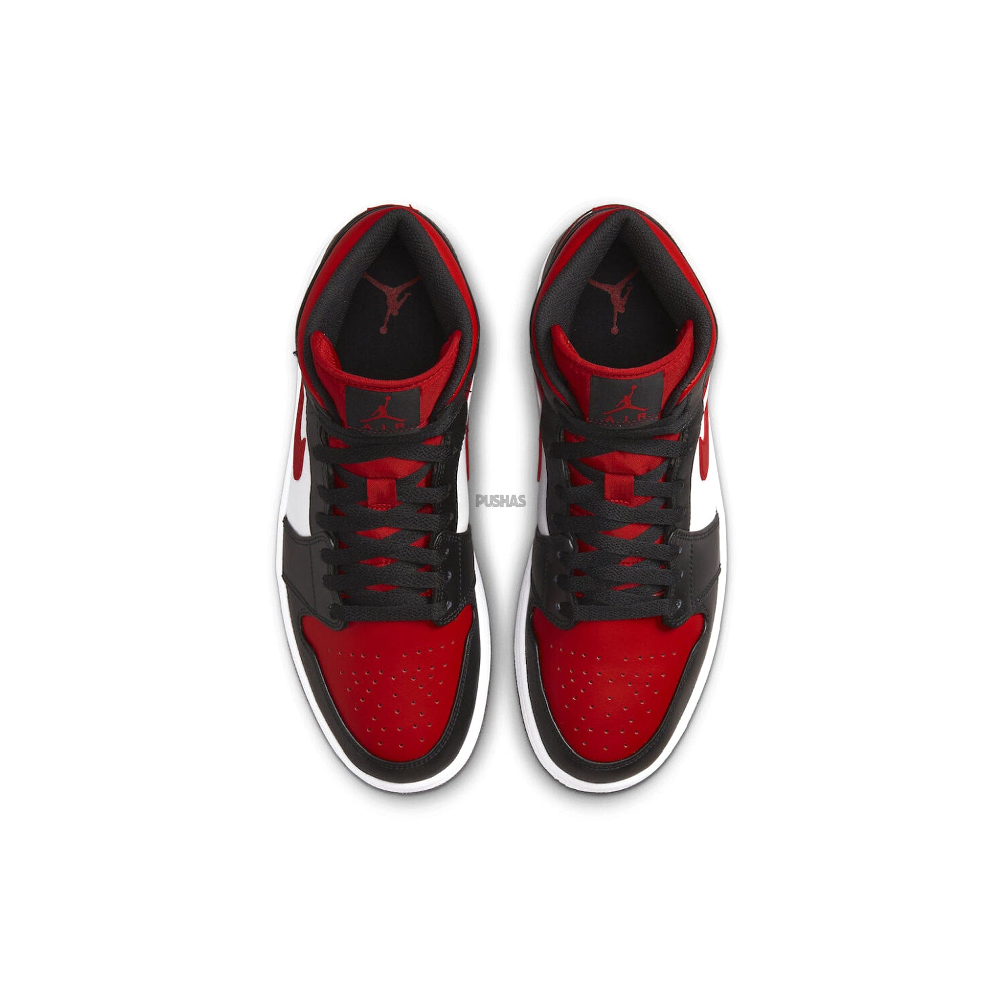 Air Jordan 1 Mid White Black Red (2022)