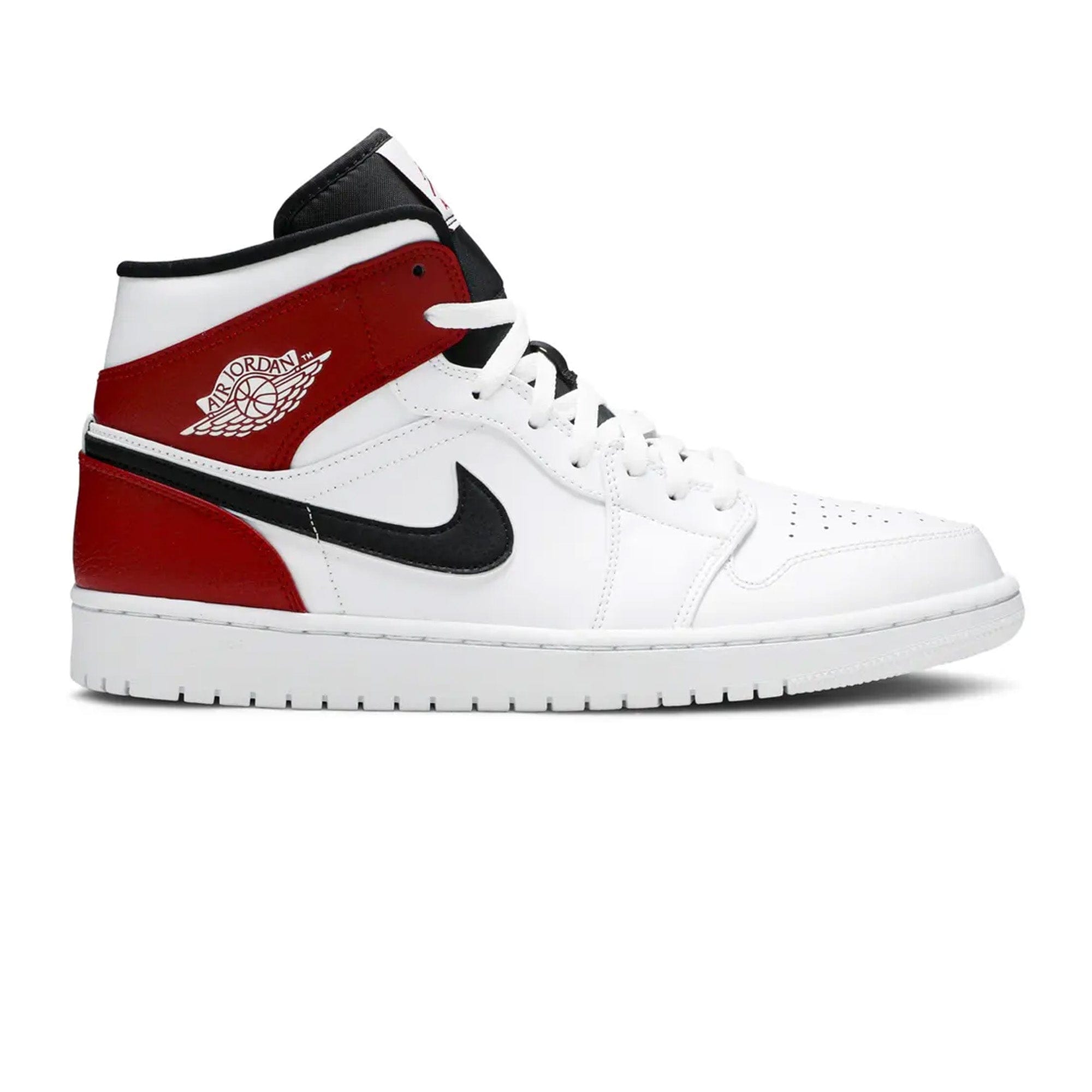 Air Jordan 1 Mid White Black Gym Red (2019)