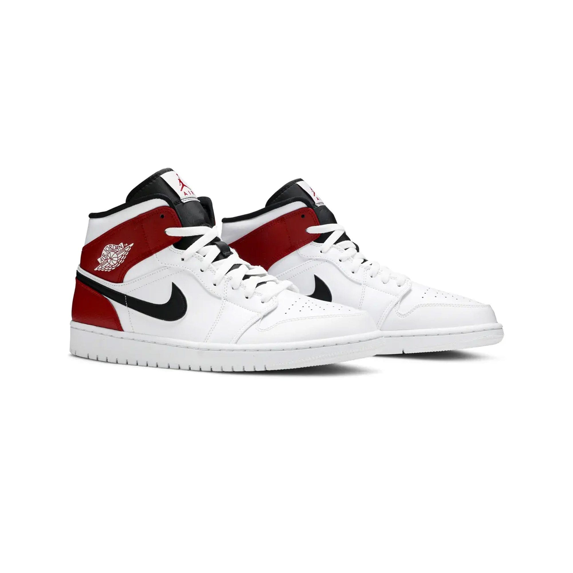 Air Jordan 1 Mid White Black Gym Red (2019)