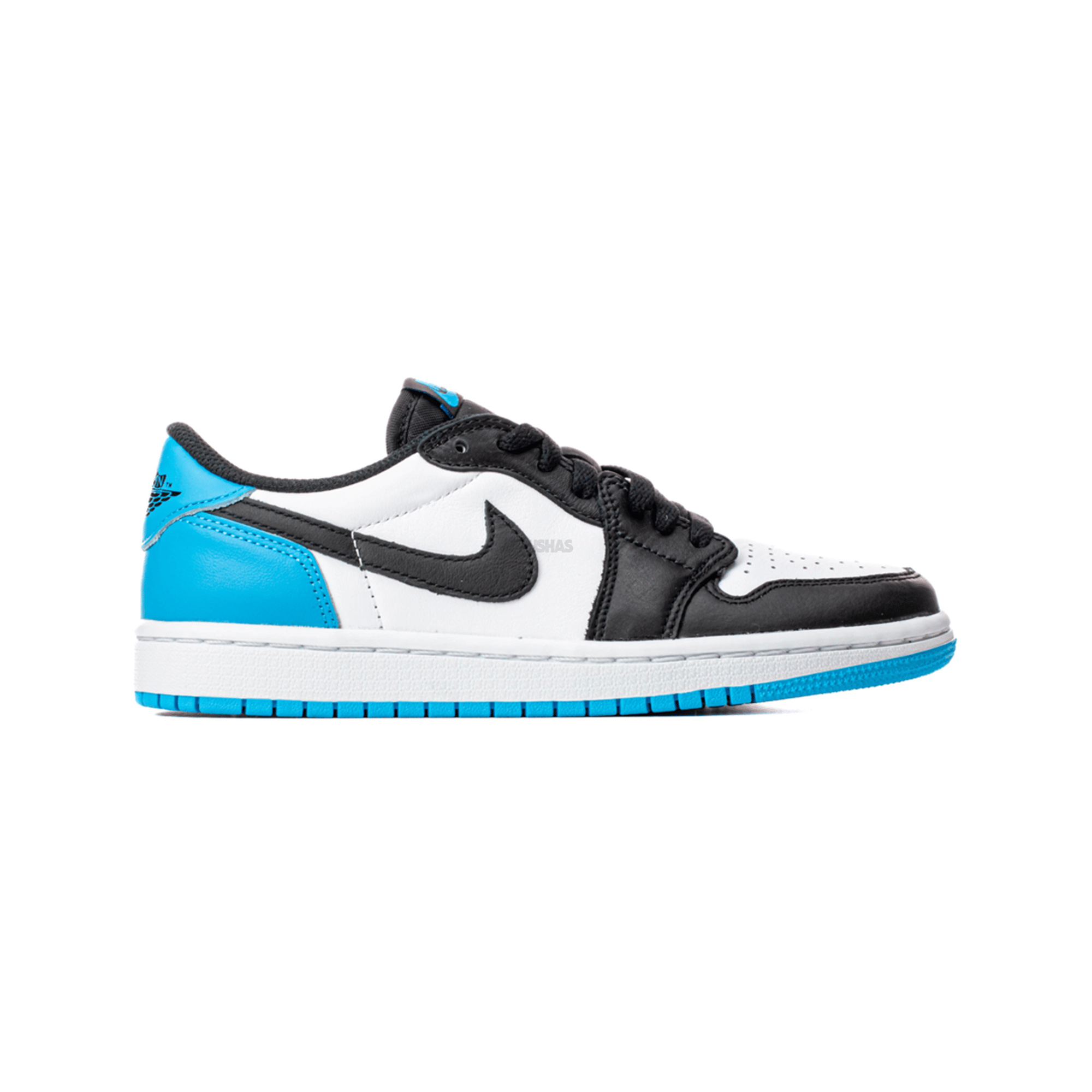Air Jordan 1 Low Black Dark Powder Blue Women's (2022)