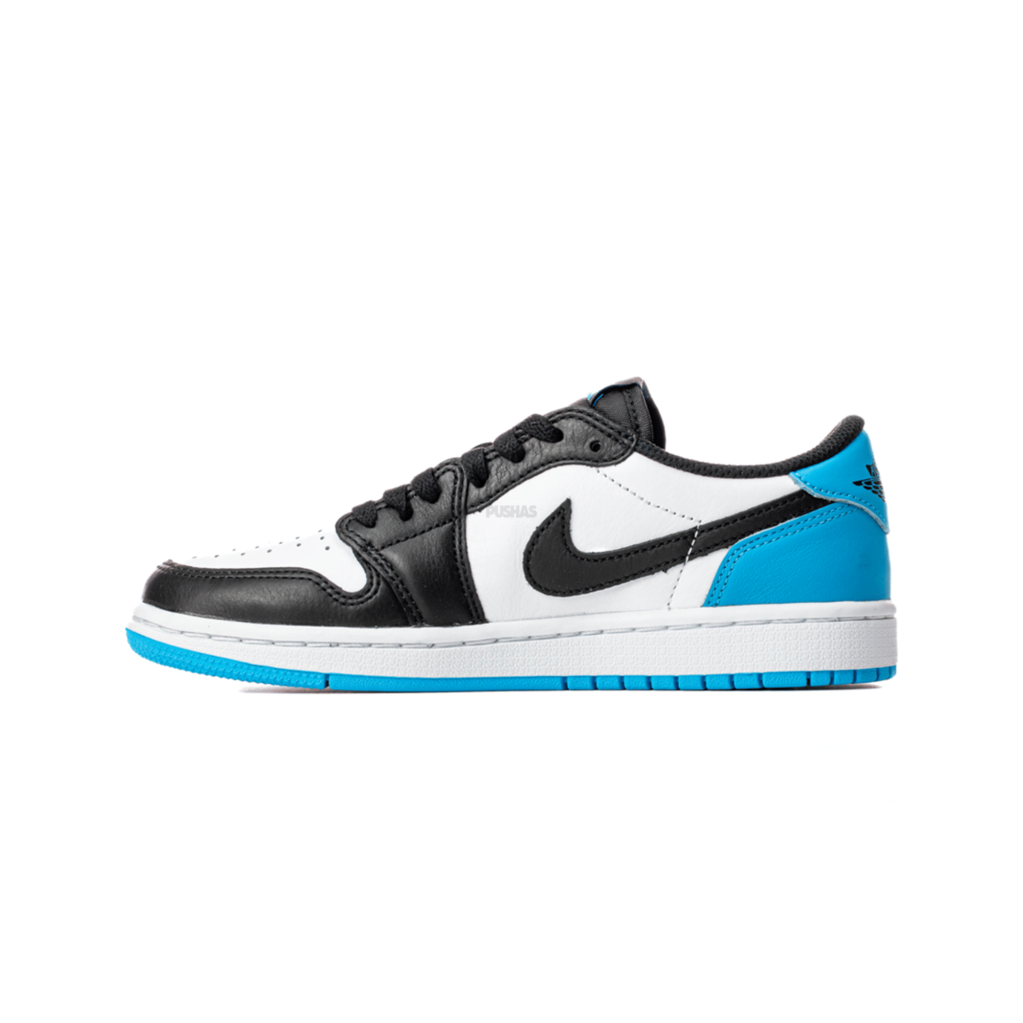 Air Jordan 1 Low Black Dark Powder Blue Women's (2022)