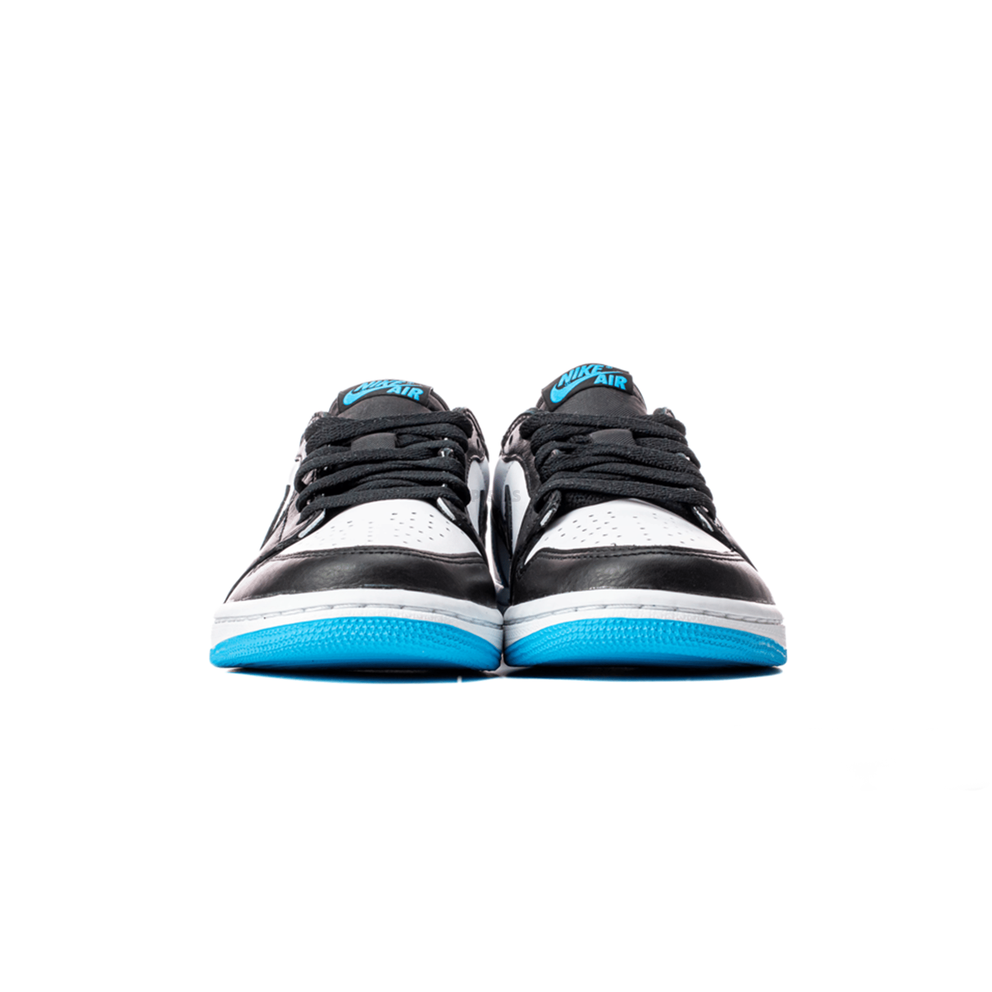 Air Jordan 1 Low Black Dark Powder Blue Women's (2022)