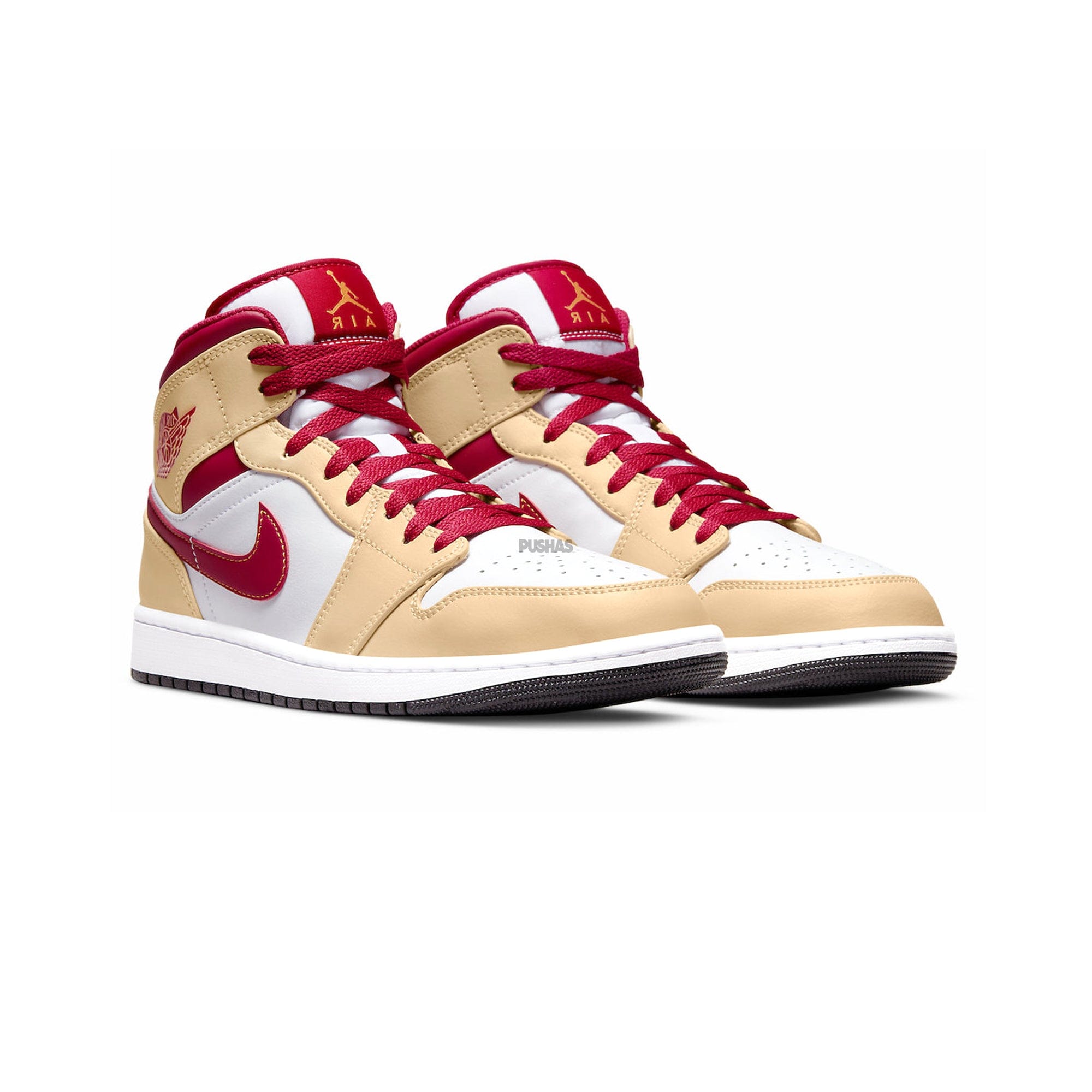 Air Jordan 1 Mid Beige White Red (2022)