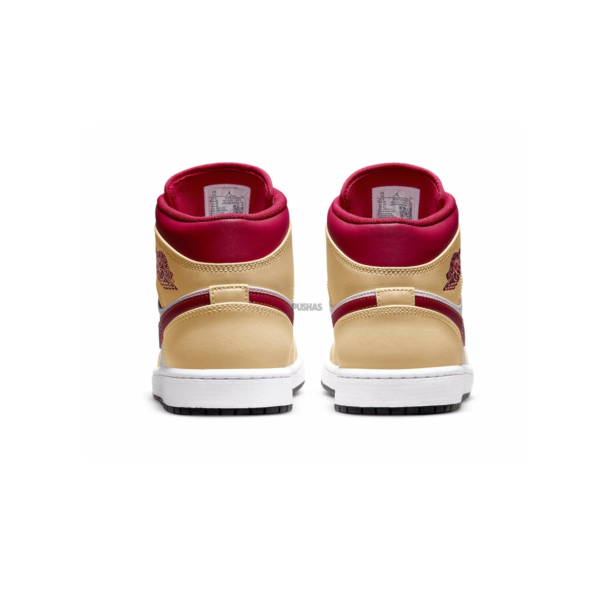 Air Jordan 1 Mid Beige White Red (2022)