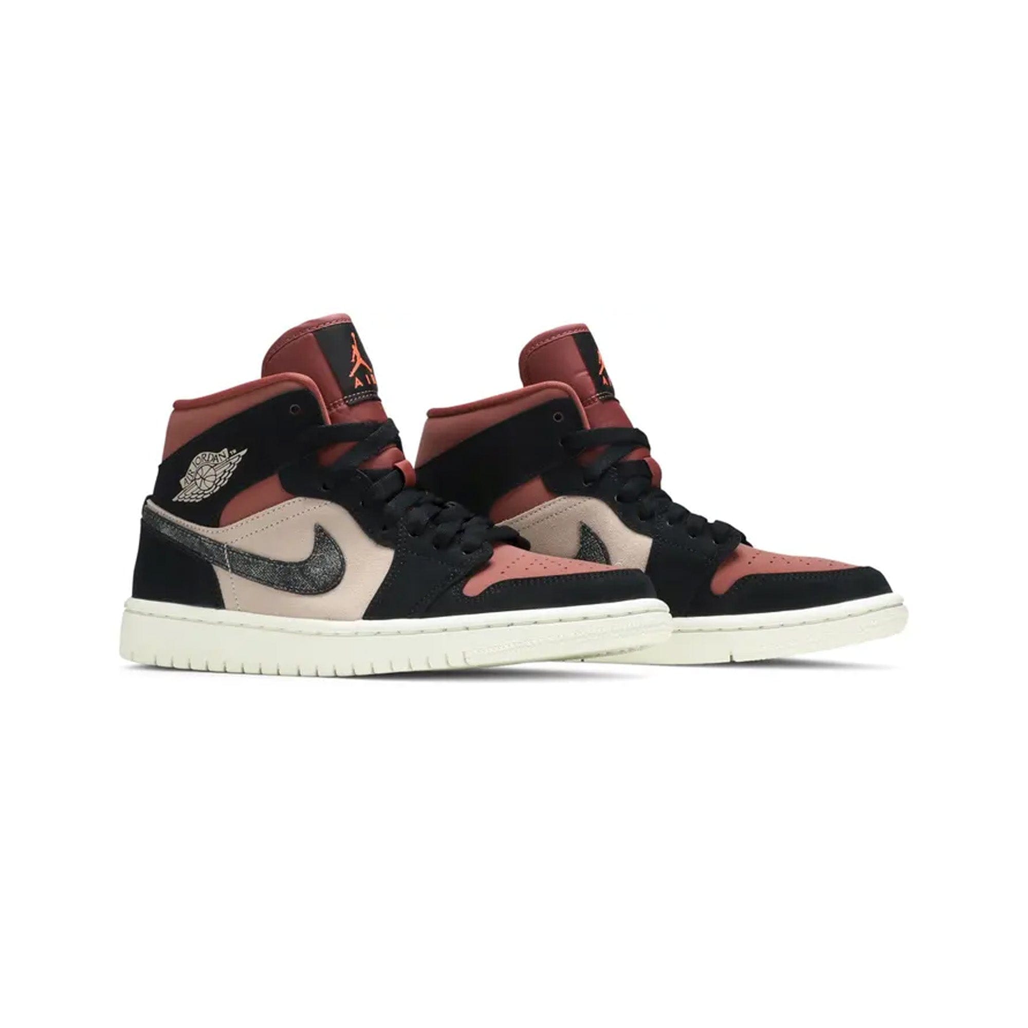 Air Jordan 1 Mid W Burgundy Dusty Pink
