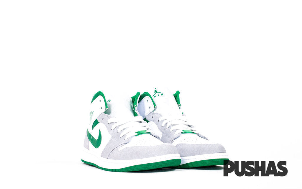 Air Jordan 1 Mid Grey Pine Green