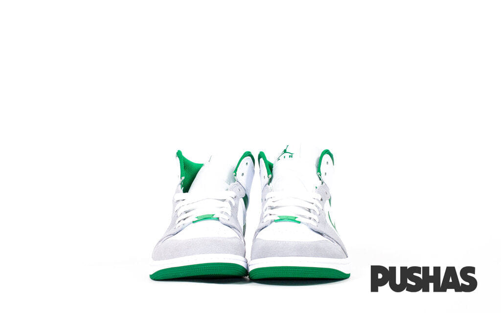 Air Jordan 1 Mid Grey Pine Green