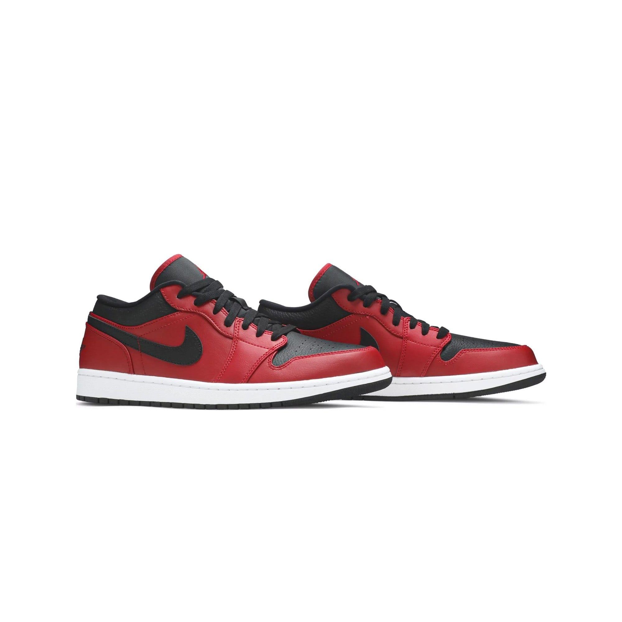 Air Jordan 1 Low Reverse Bred Pebbled Swoosh (2021)