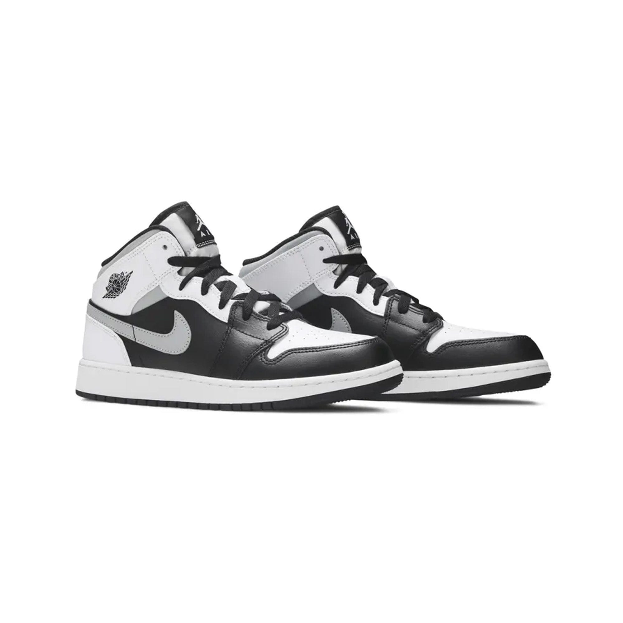 Air Jordan 1 Mid White Shadow GS