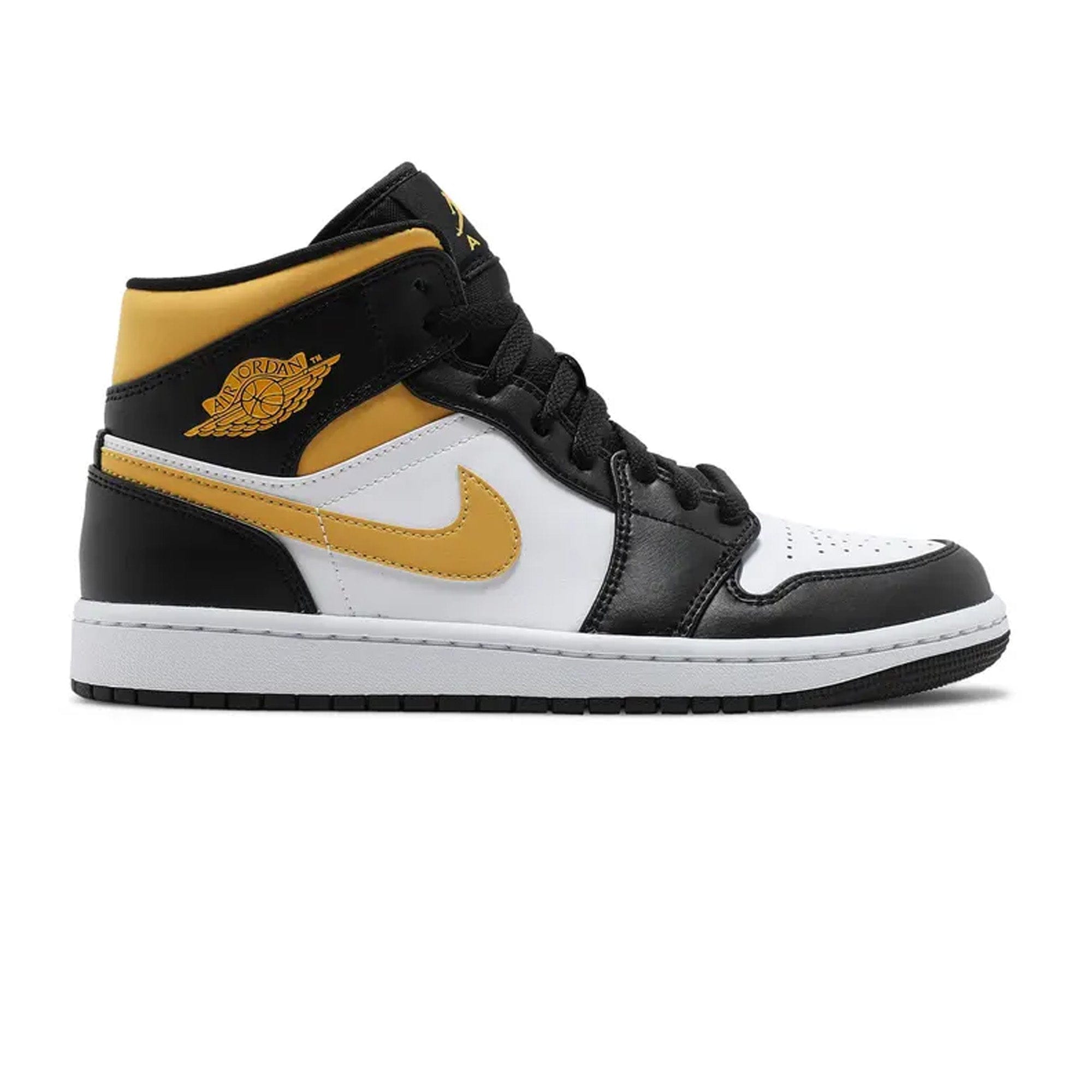 Air Jordan 1 Mid White Pollen Black
