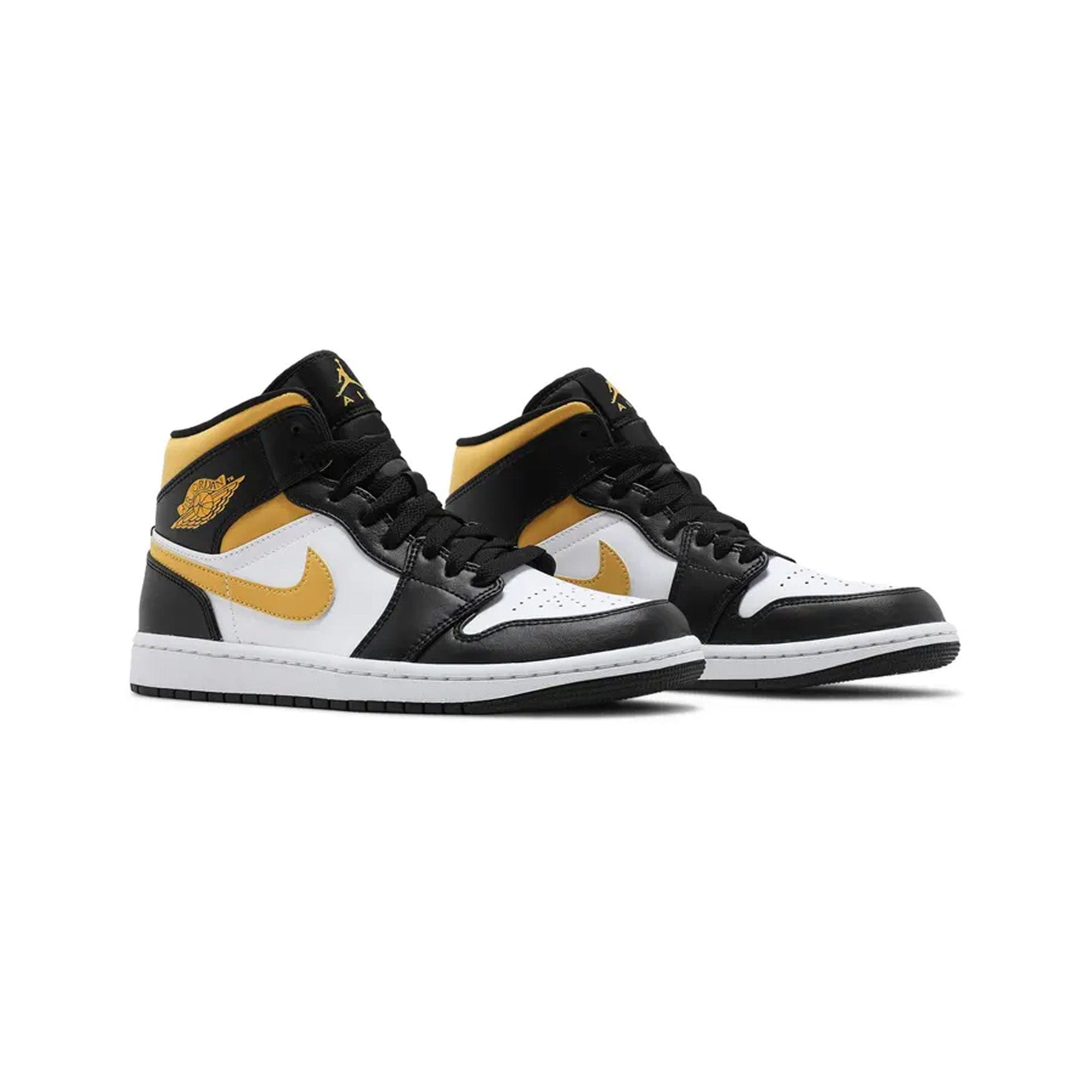 Air Jordan 1 Mid White Pollen Black