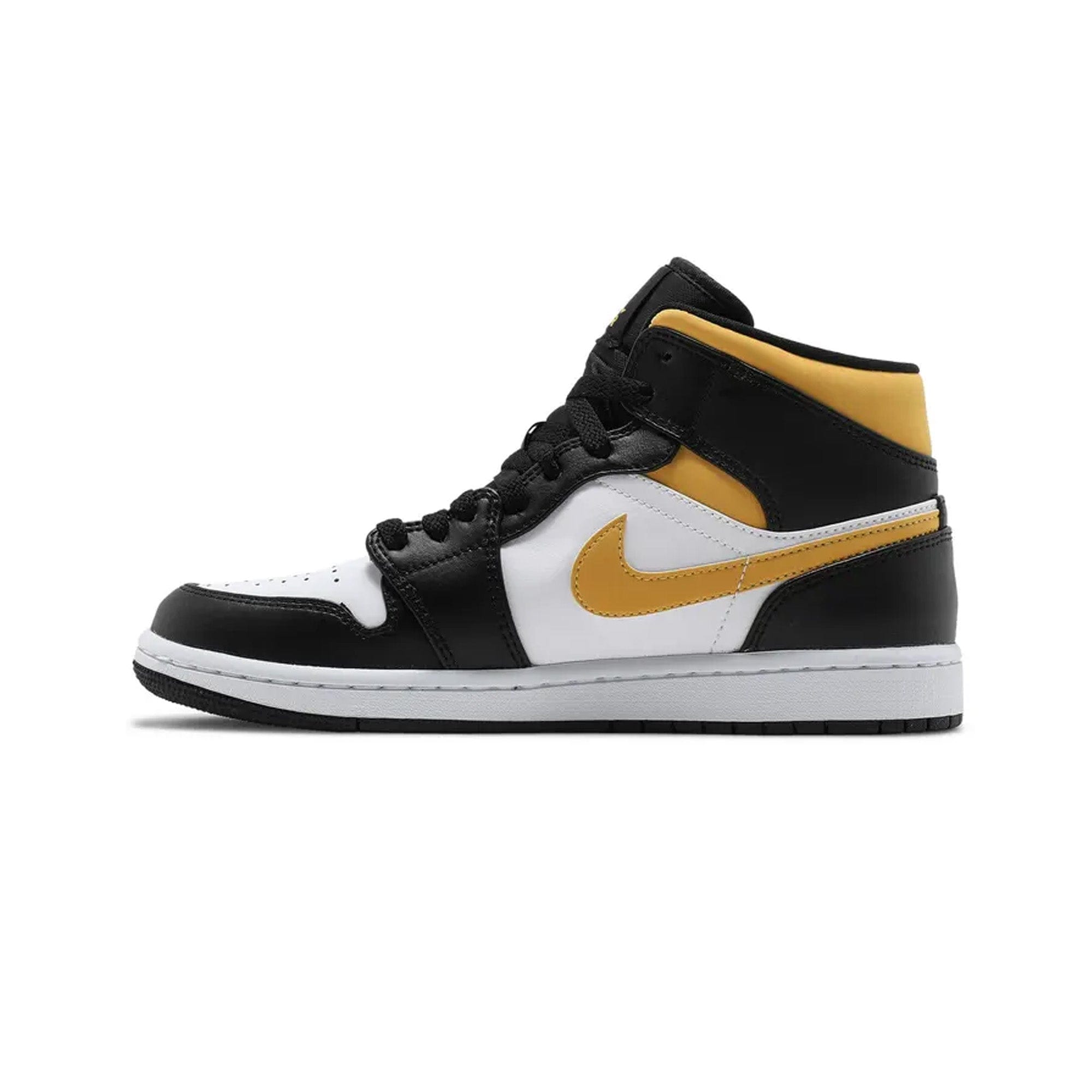 Air Jordan 1 Mid White Pollen Black