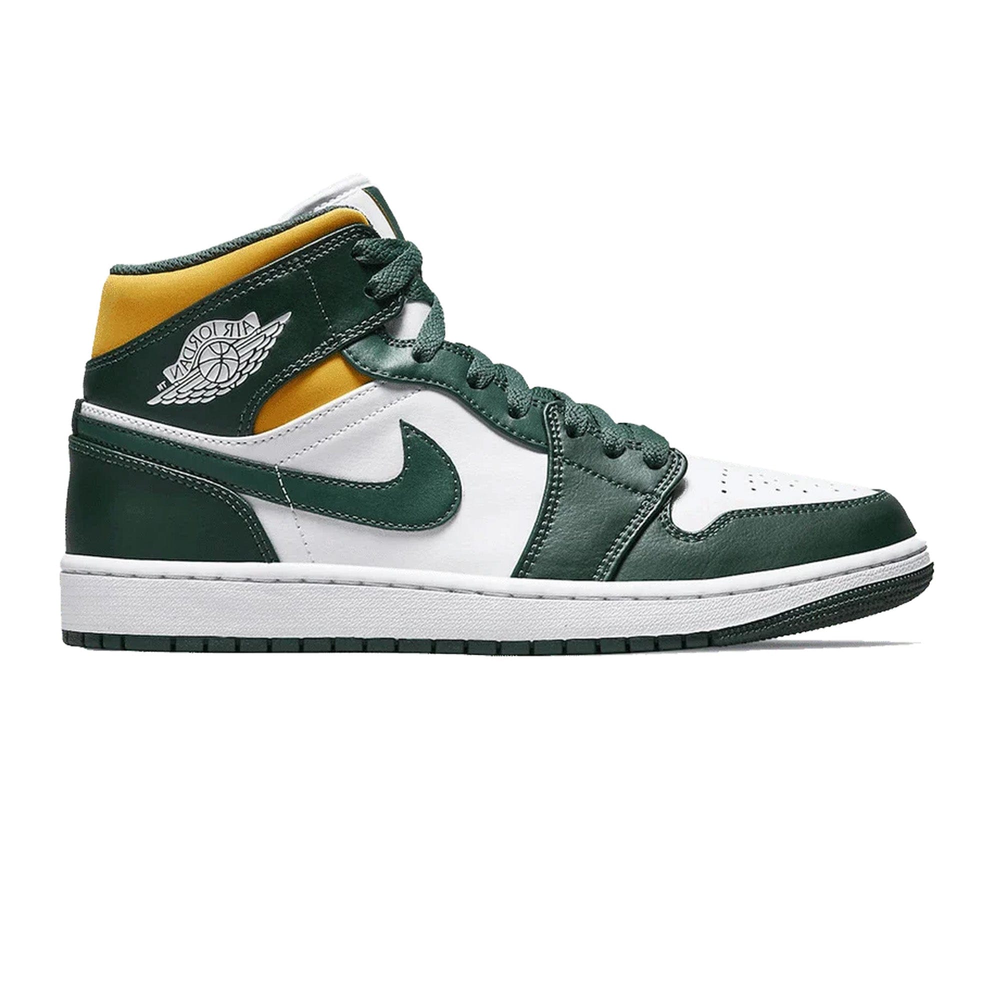 Air Jordan 1 Mid Green & Gold