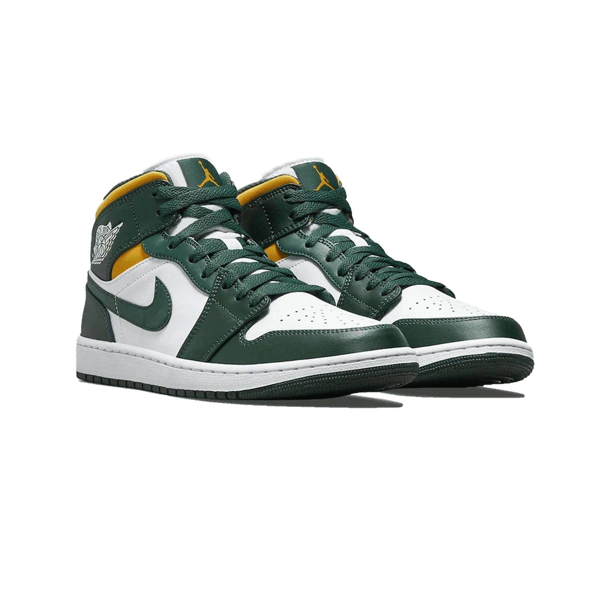 Air Jordan 1 Mid Green & Gold