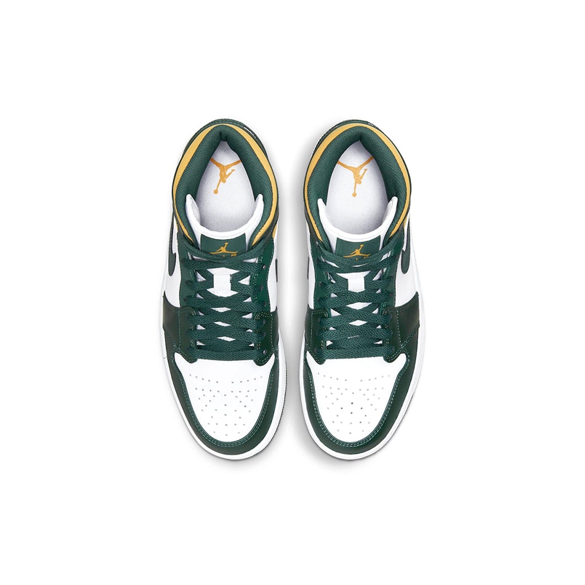 Air Jordan 1 Mid Green & Gold