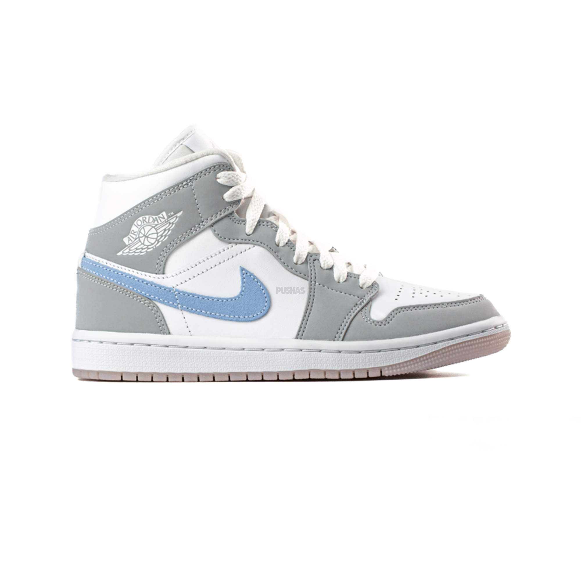 Air Jordan 1 Mid Grey Blue Wolf Grey Women's (2021)